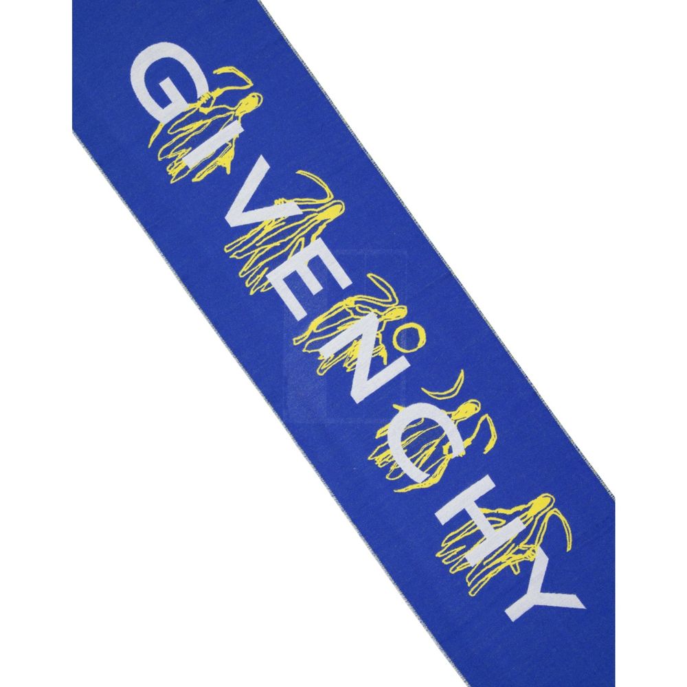 Givenchy Blaues Seidentuch