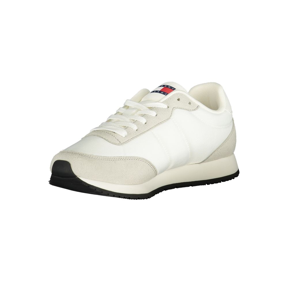 Tommy Hilfiger White Polyurethane Men Sneaker