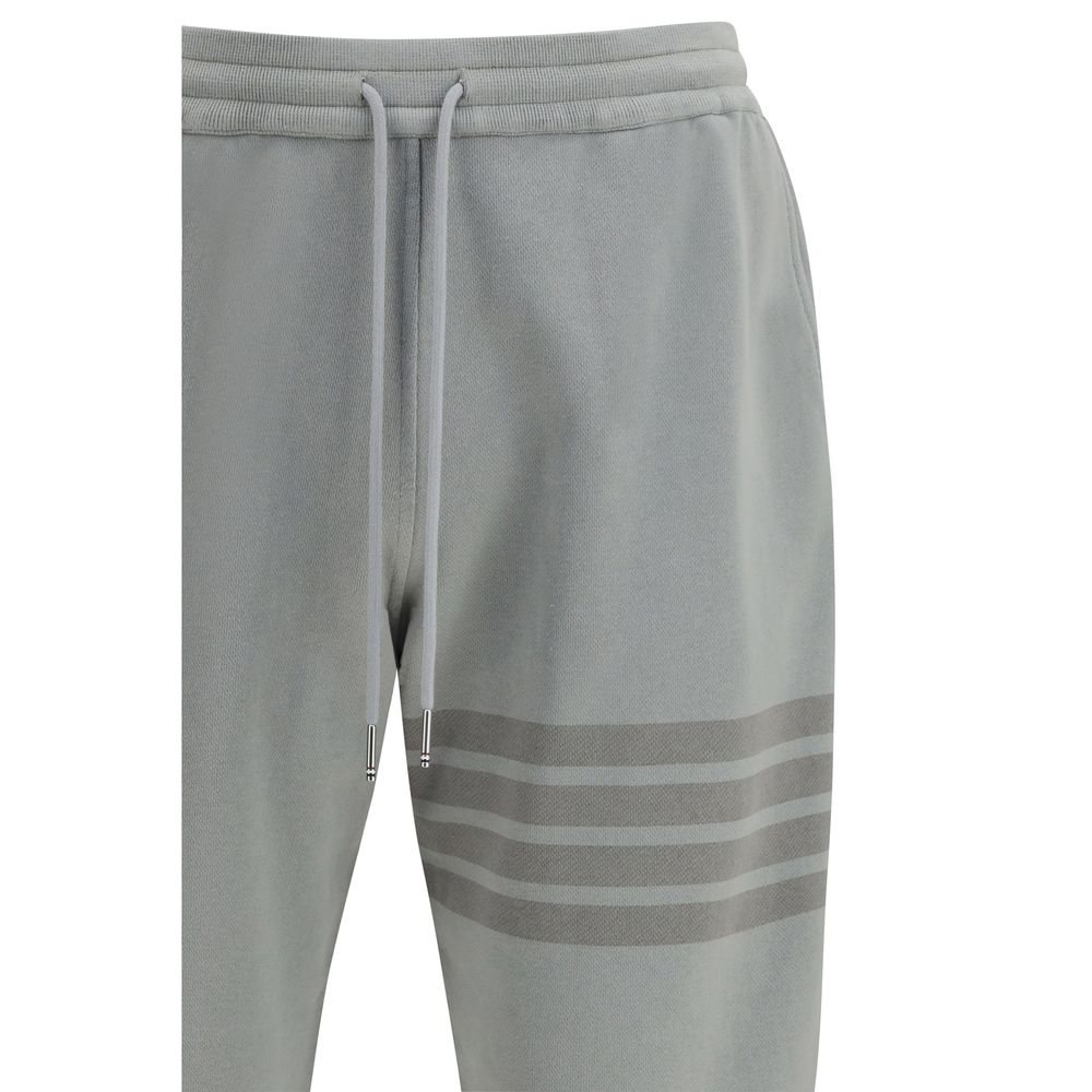 Thom Browne Gray Cotton Joggers (Workout Pants)
