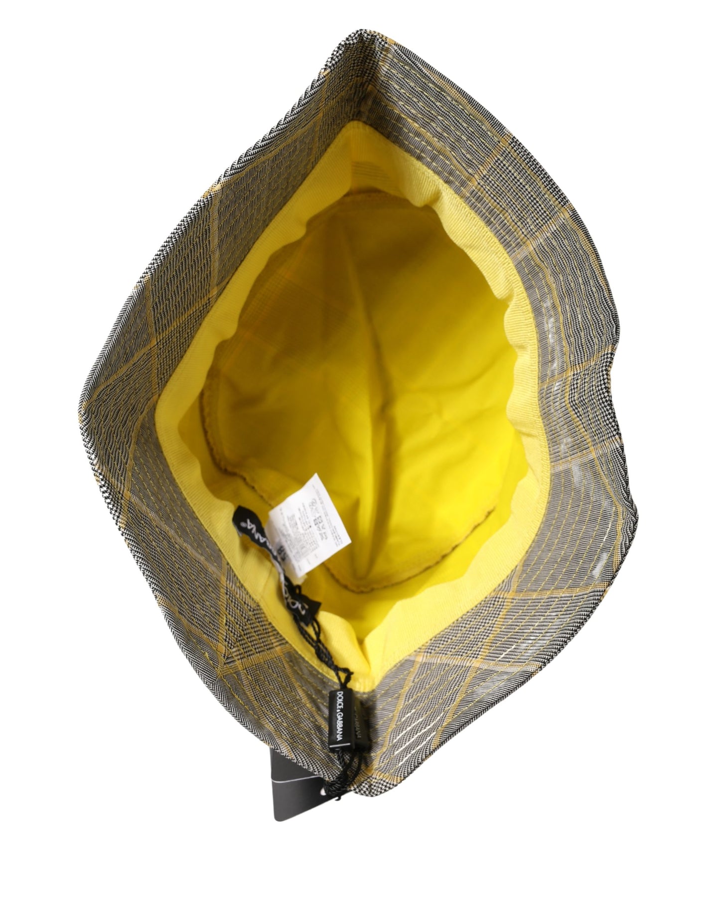 Dolce & Gabbana Herren Grau Karo Bucket Fisherman Hut