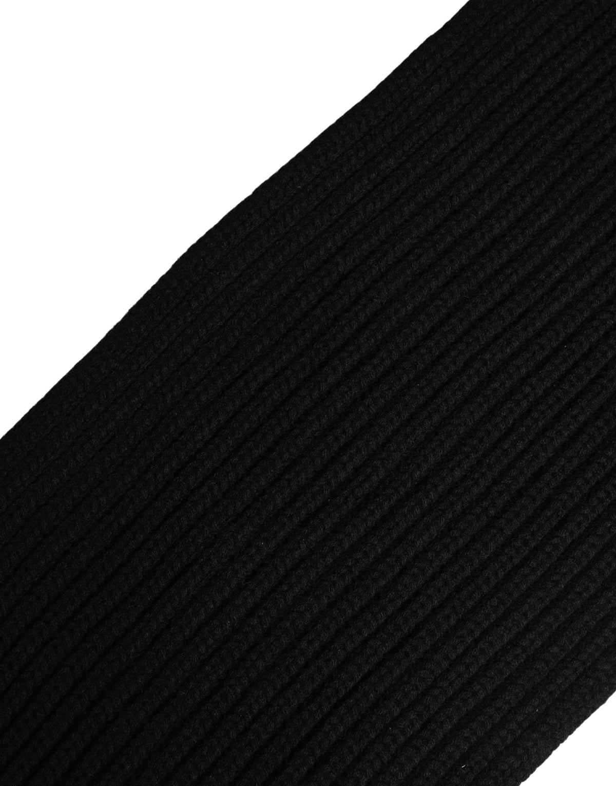 Dolce & Gabbana Black Cashmere Knitted Men Neck Warmer One Size Scarf