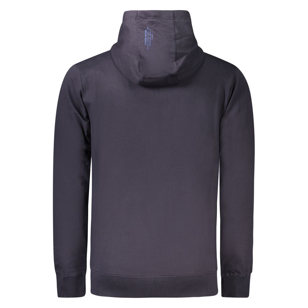 Coveri Moving Blue Cotton Men's Sweatshirt