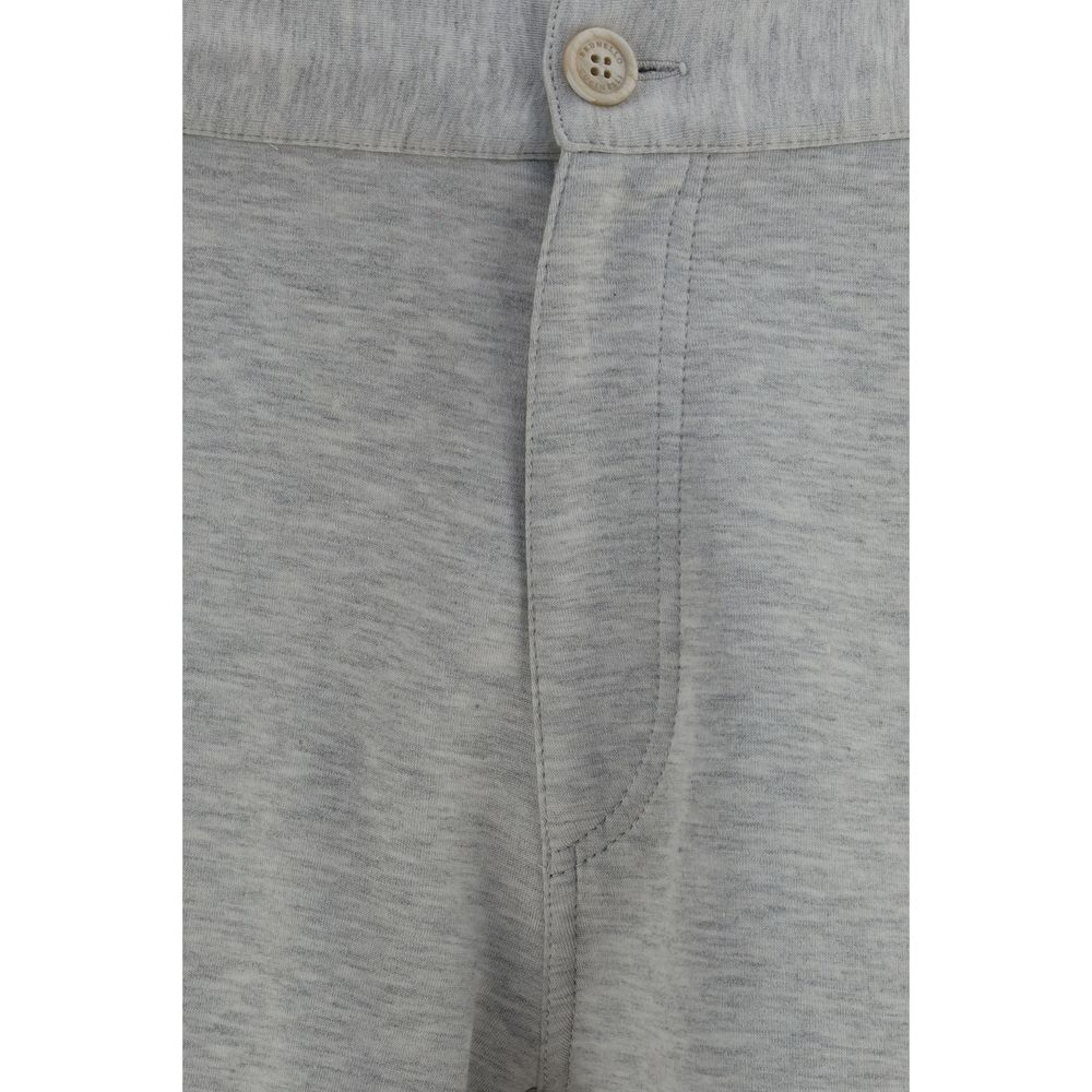 Brunello Cucinelli Bermuda-Shorts aus grauer Baumwolle