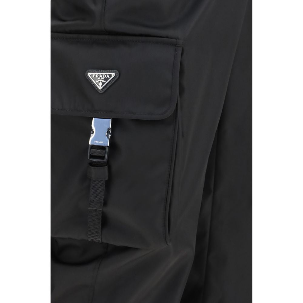 Prada Schwarze Polyamid-Athletikhose