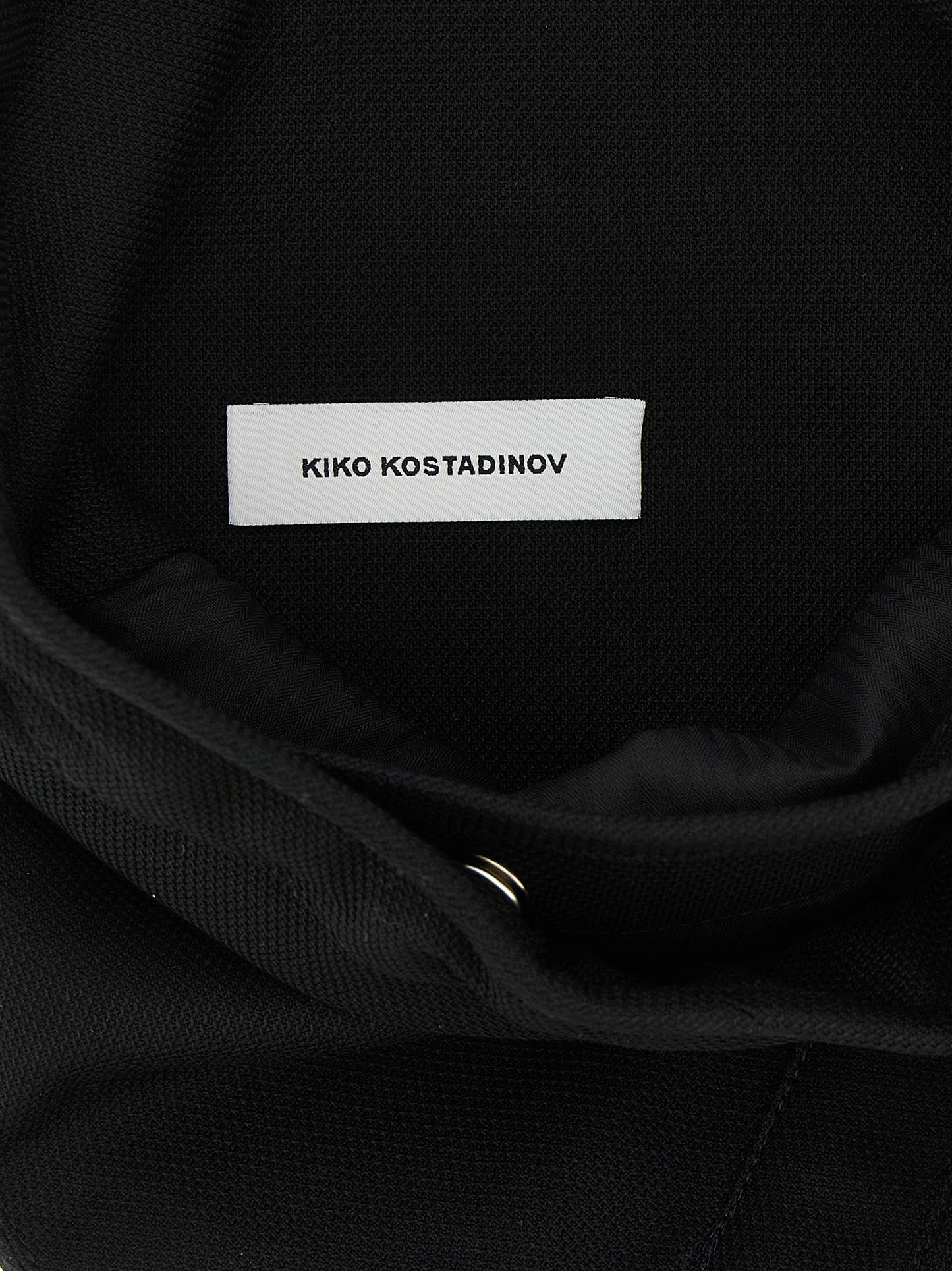Kiko Kostadinov Black Cotton Crossbody Bag