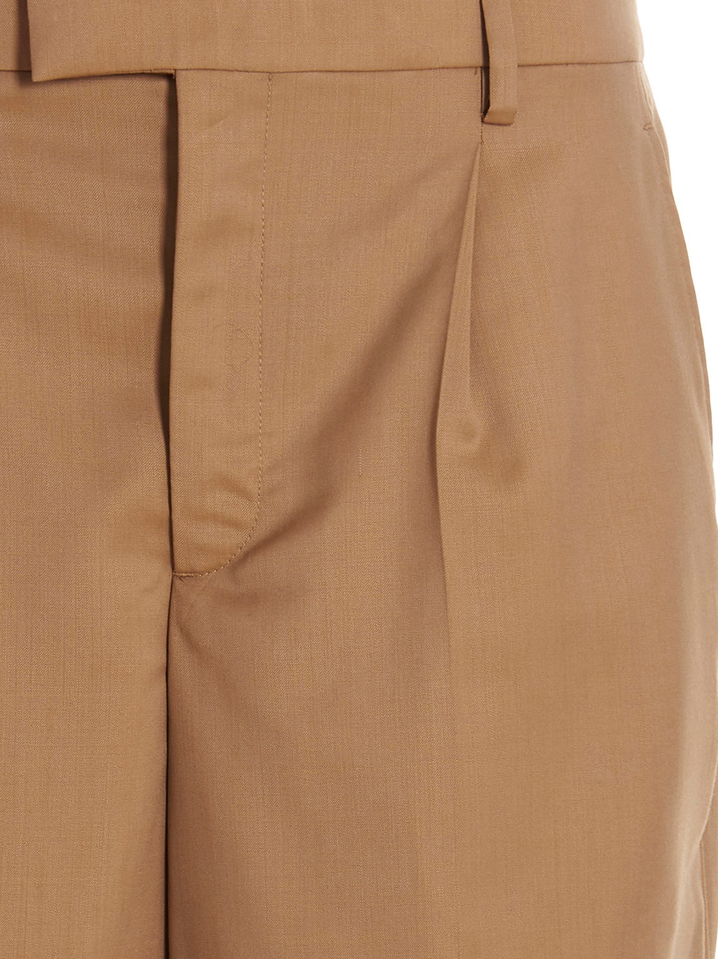 VTMNTS Beige Virgin Wool Dress Pants