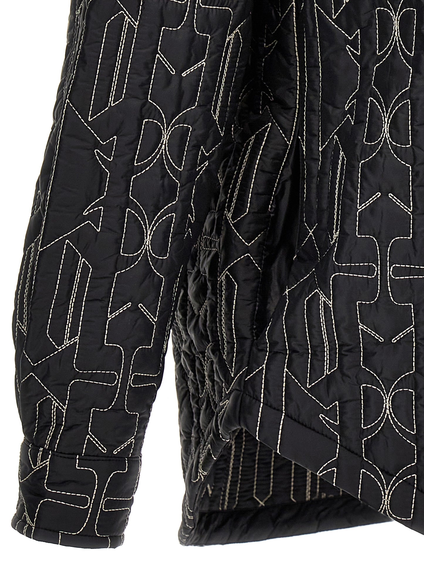 Palm Angels Gray Polyamide Shell Jacket