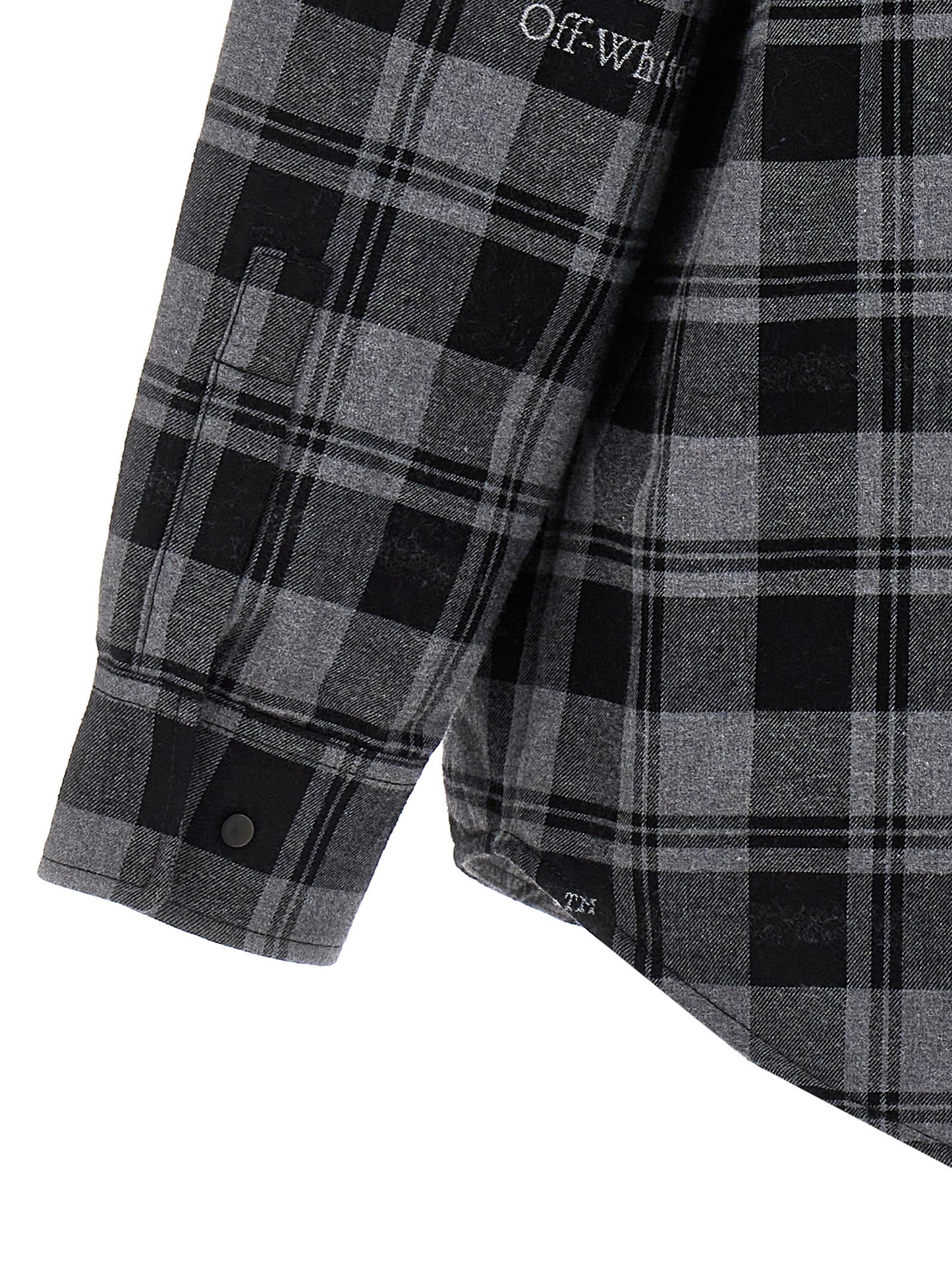Off-White Gray Cotton Shell Jacket