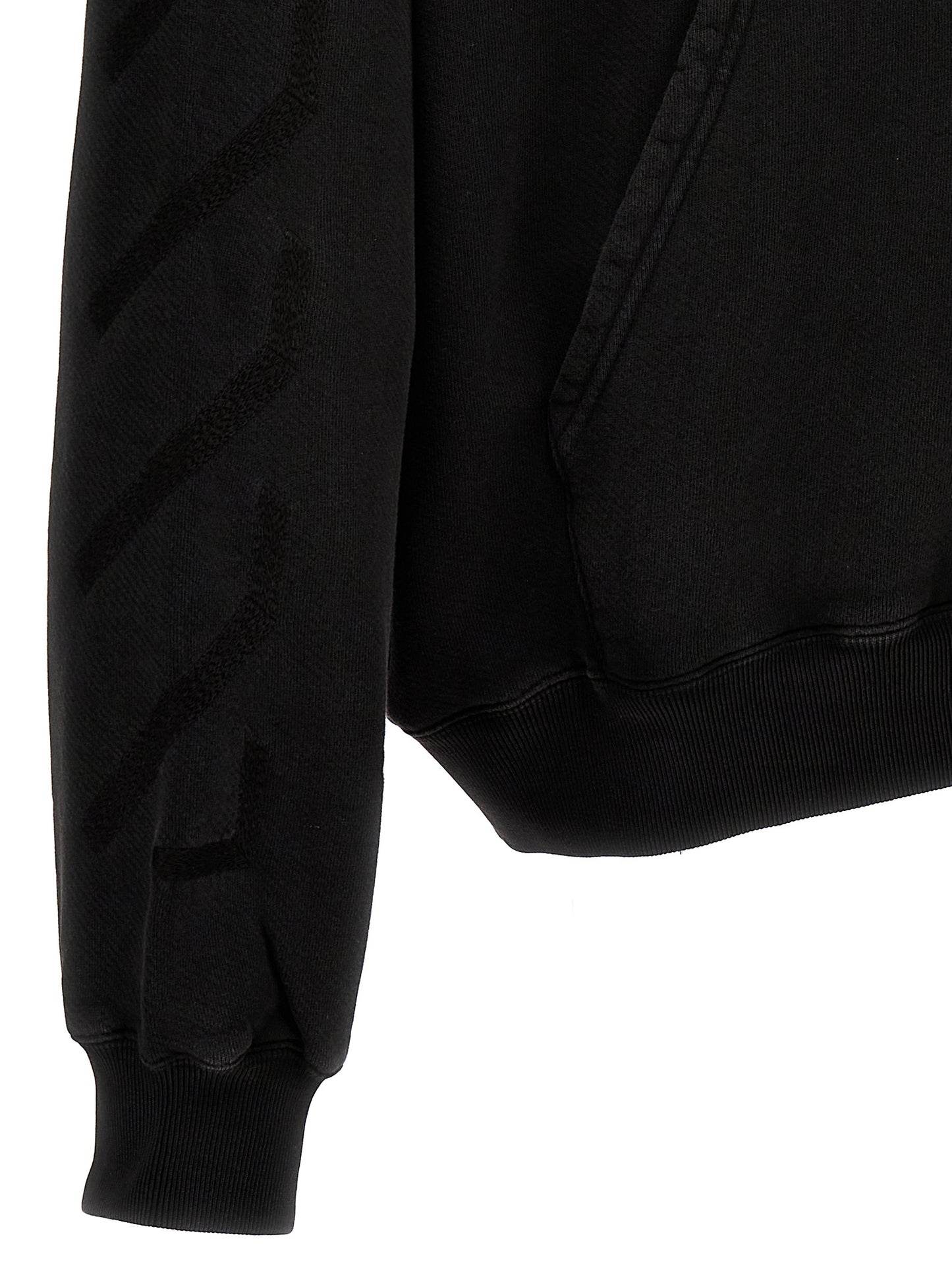 Off-White Gray Cotton Sweatshirt
