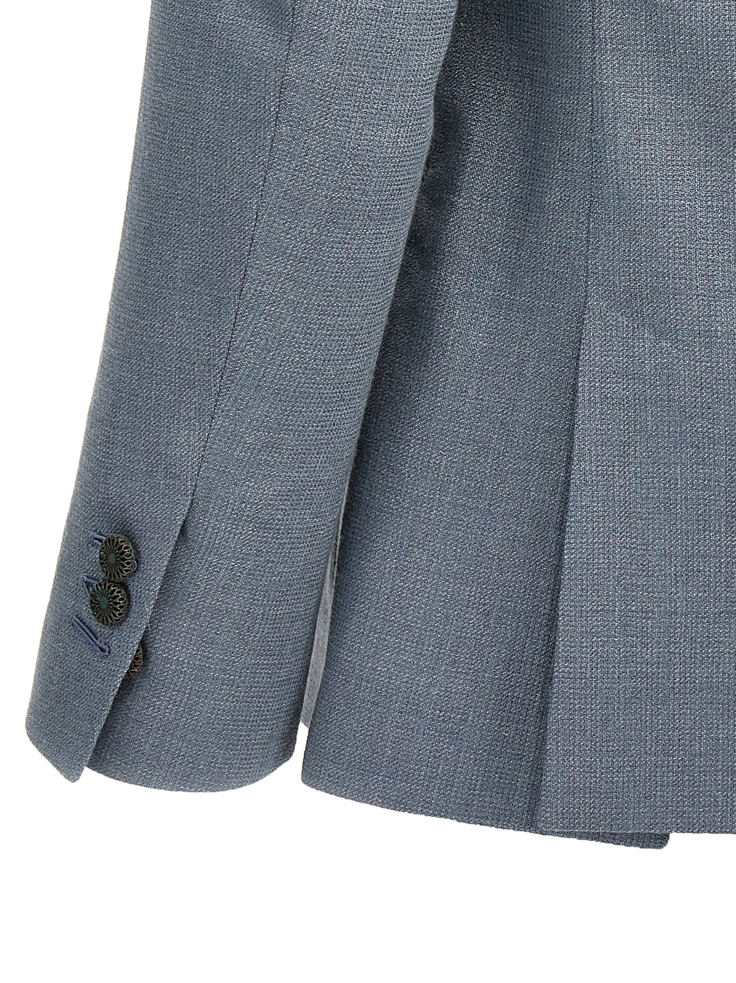 MAURIZIO MIRI Blue Silk Blazer
