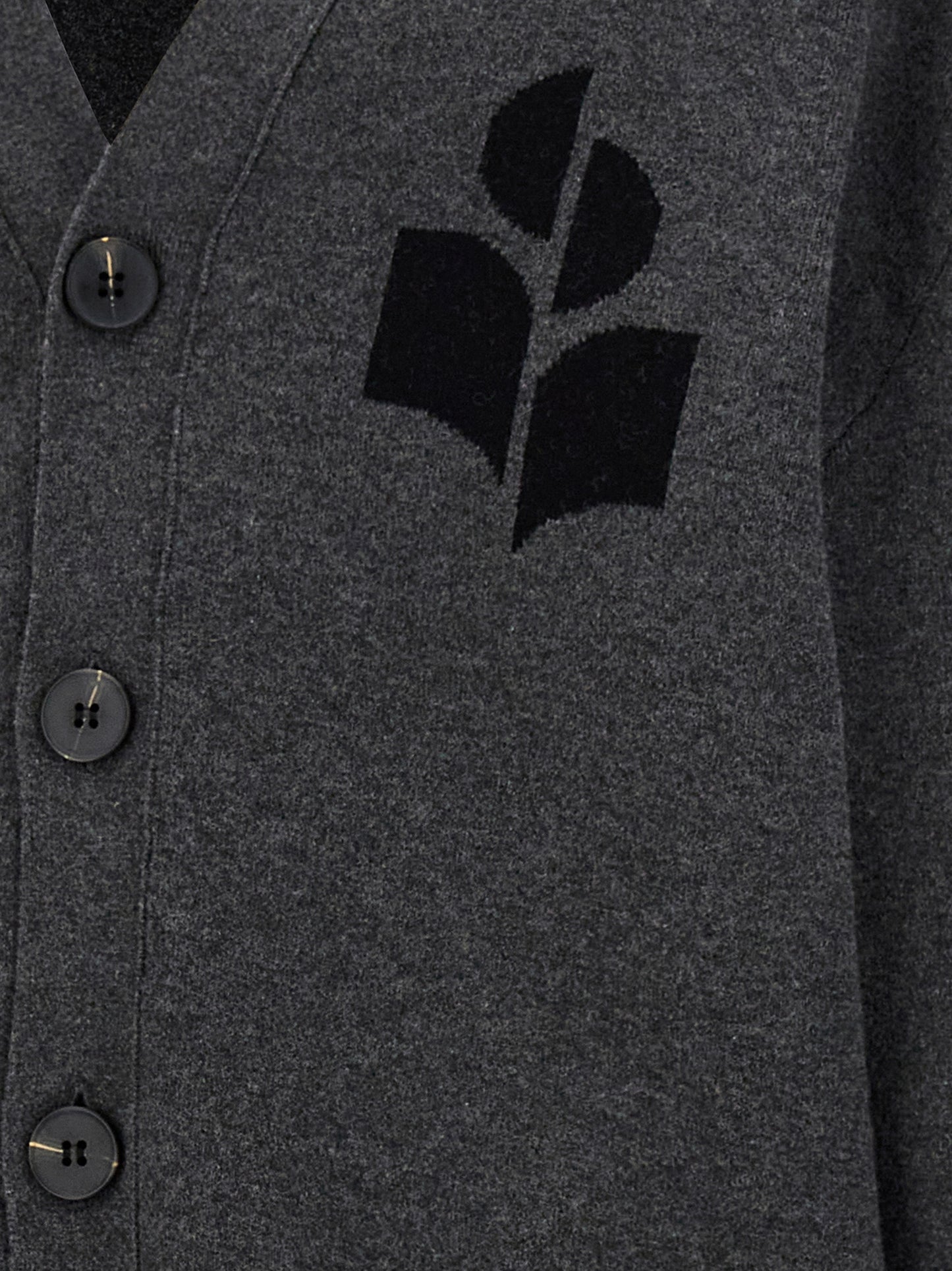 Isabel Marant Gray Cotton Cardigan