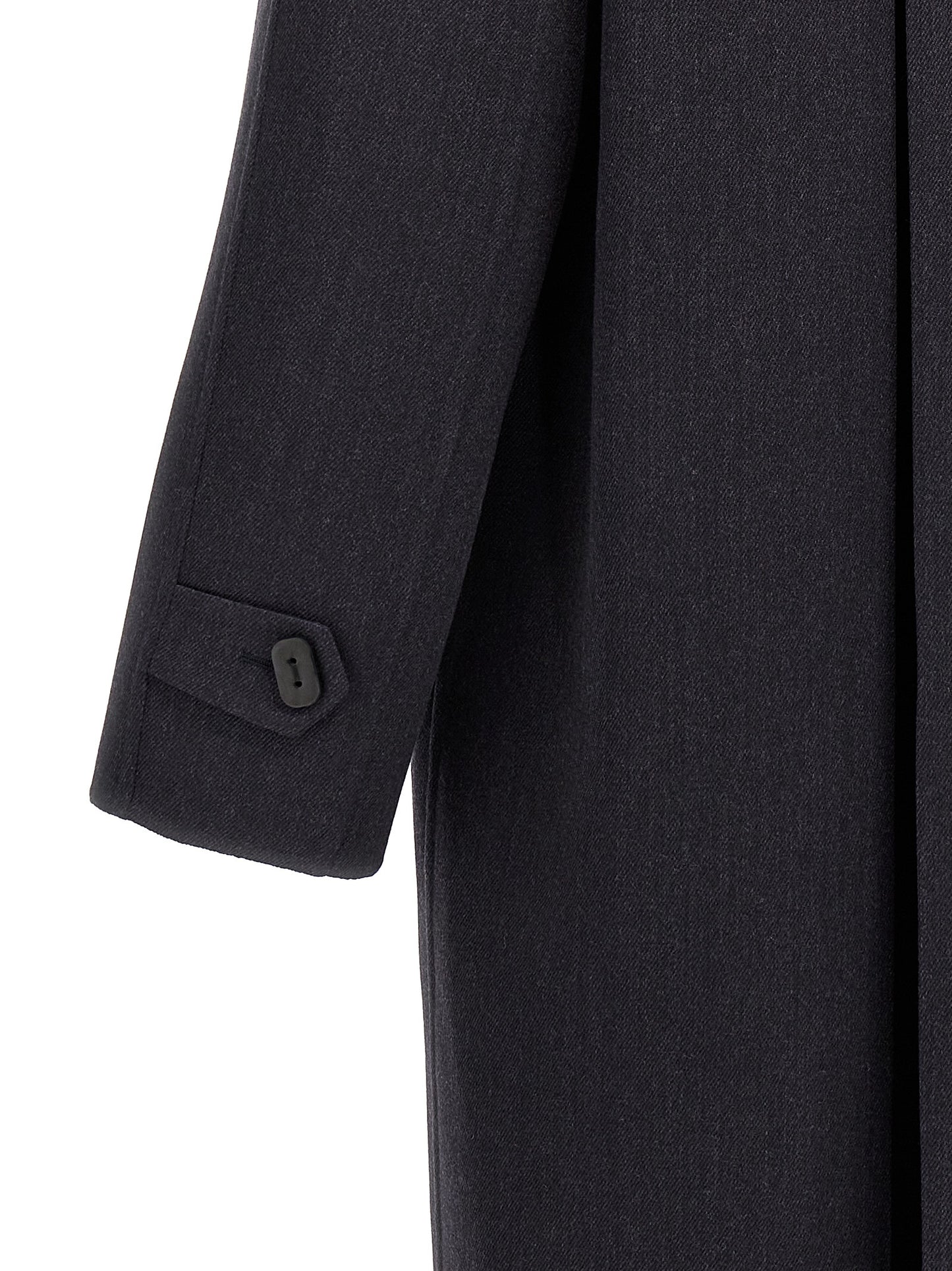 Fendi Blue Virgin Wool Coat