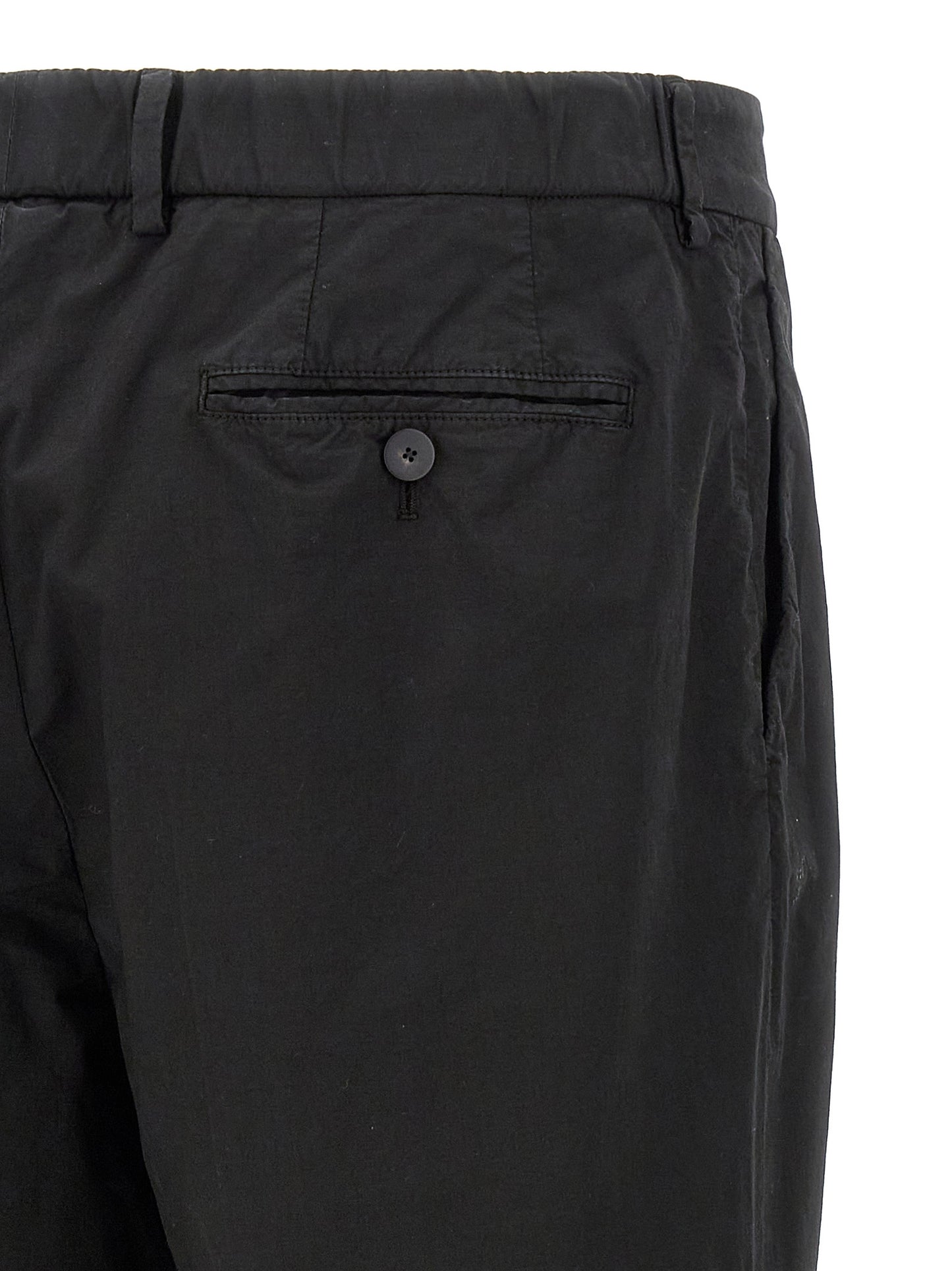 CELLAR DOOR Black Cotton Casual Pants