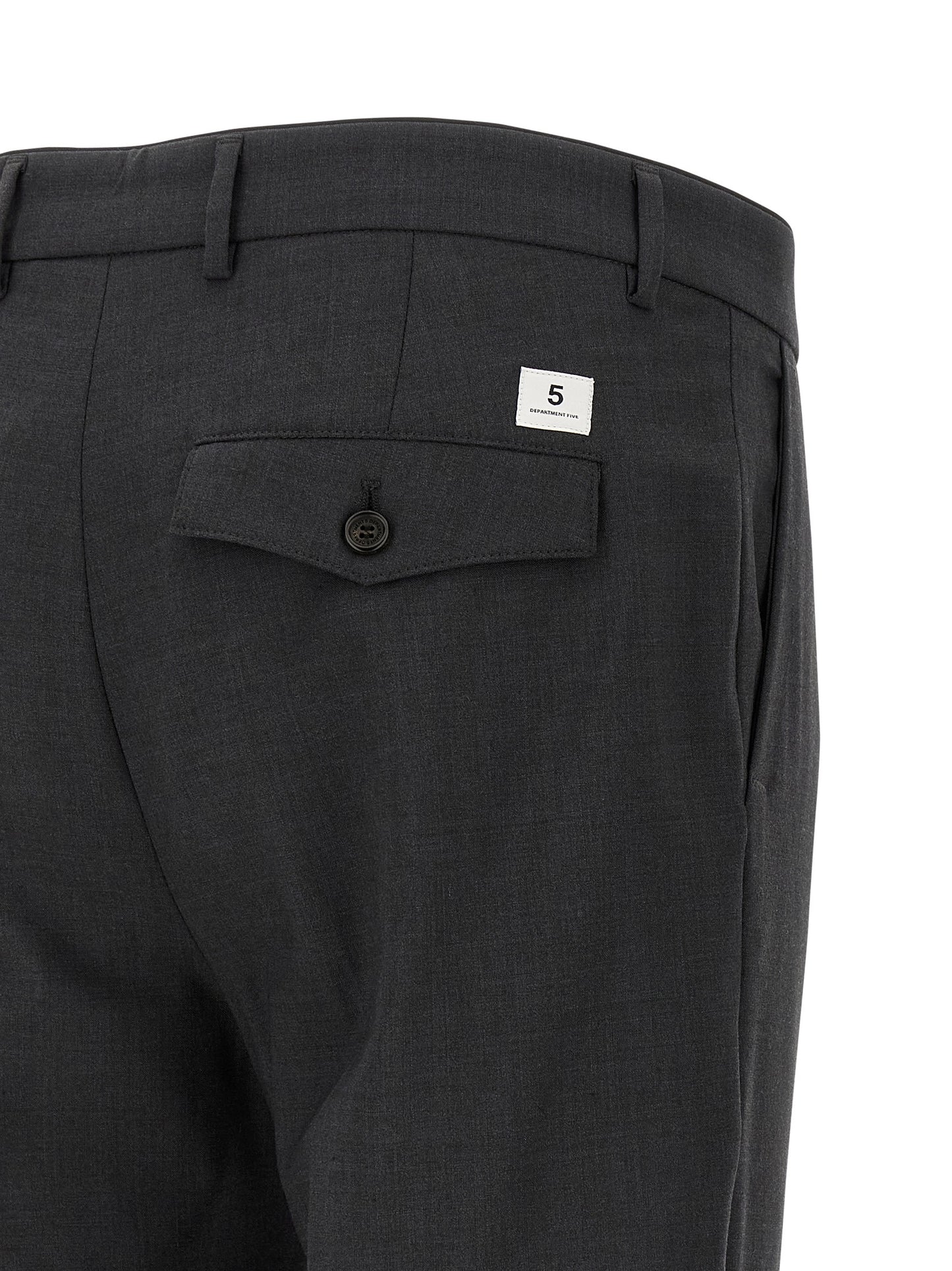Department 5 Gray Virgin Wool Cropped Pants