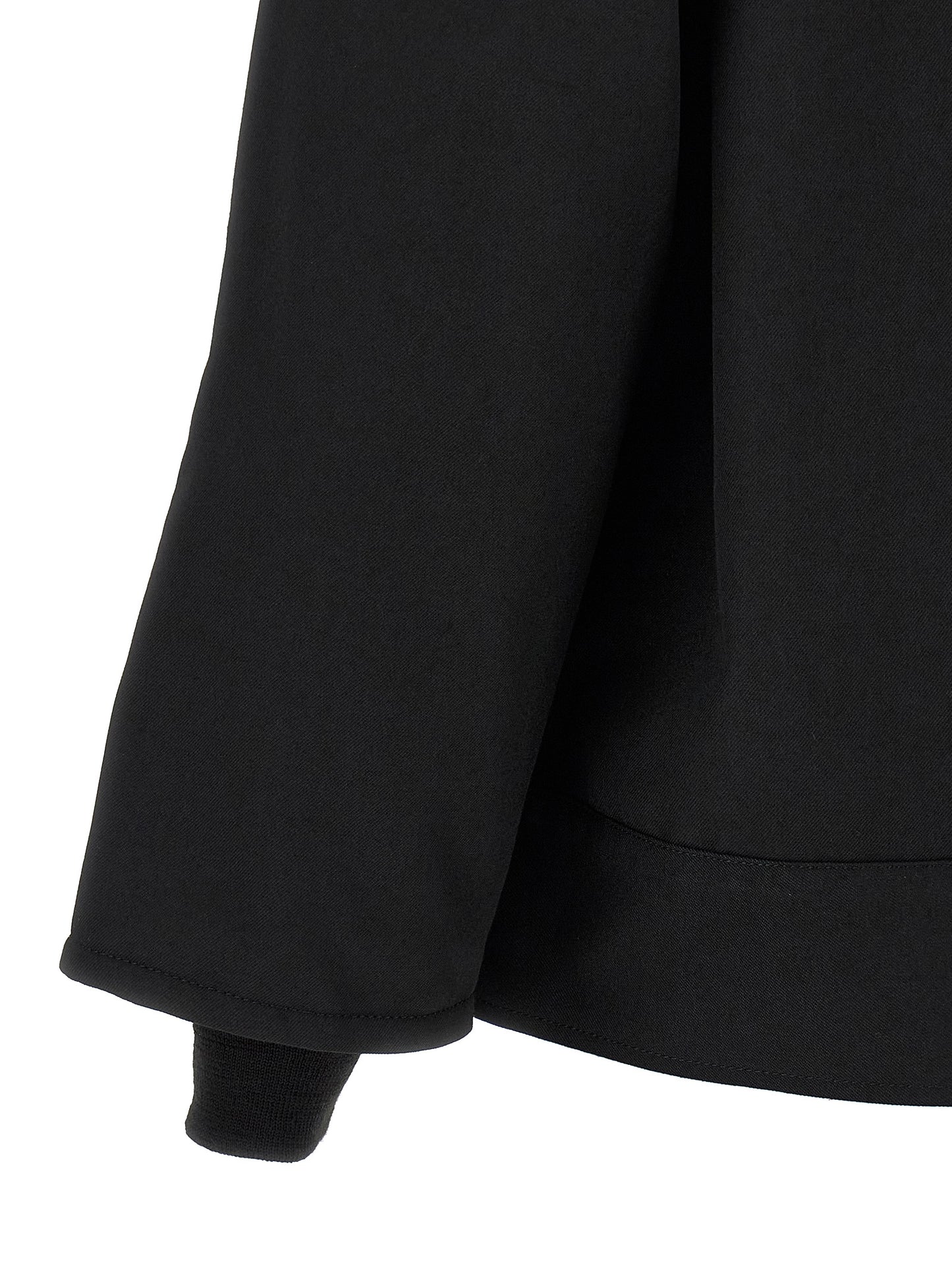 Comme Des Garçons Black Polyester Full-Length Jacket