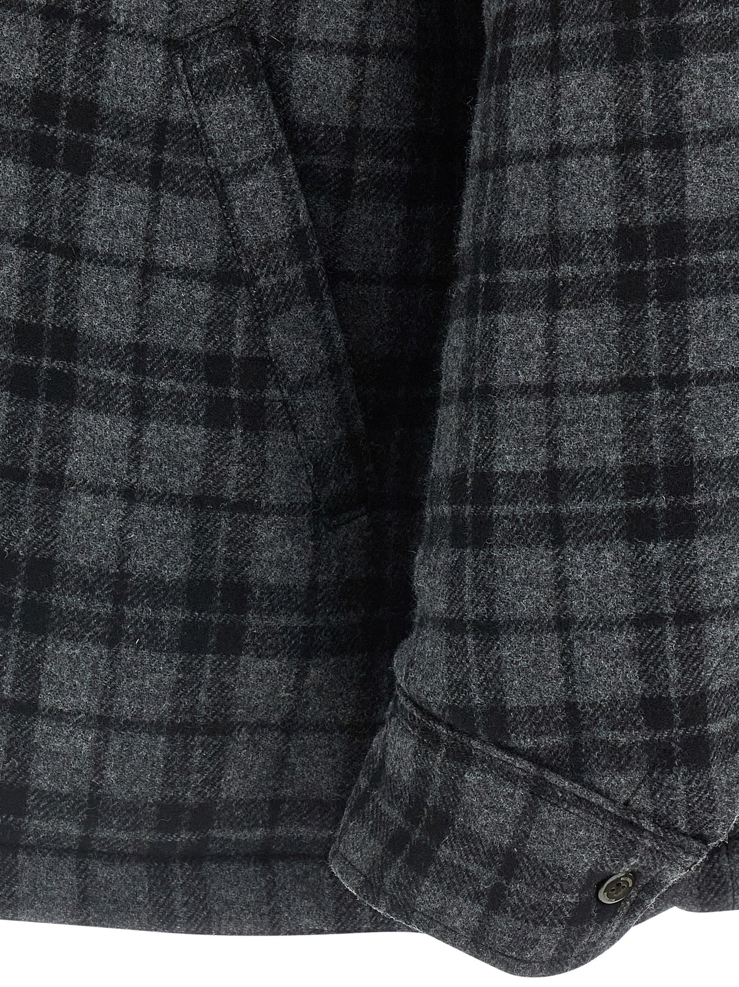 WILLY CHAVARRIA Gray Wool Full-Length Jacket