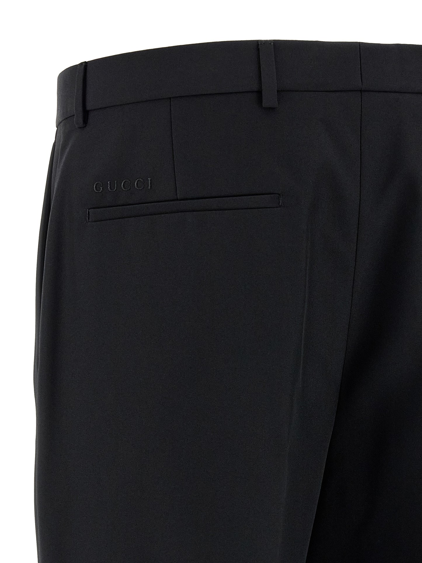 Gucci Black Polyester Dress Pants