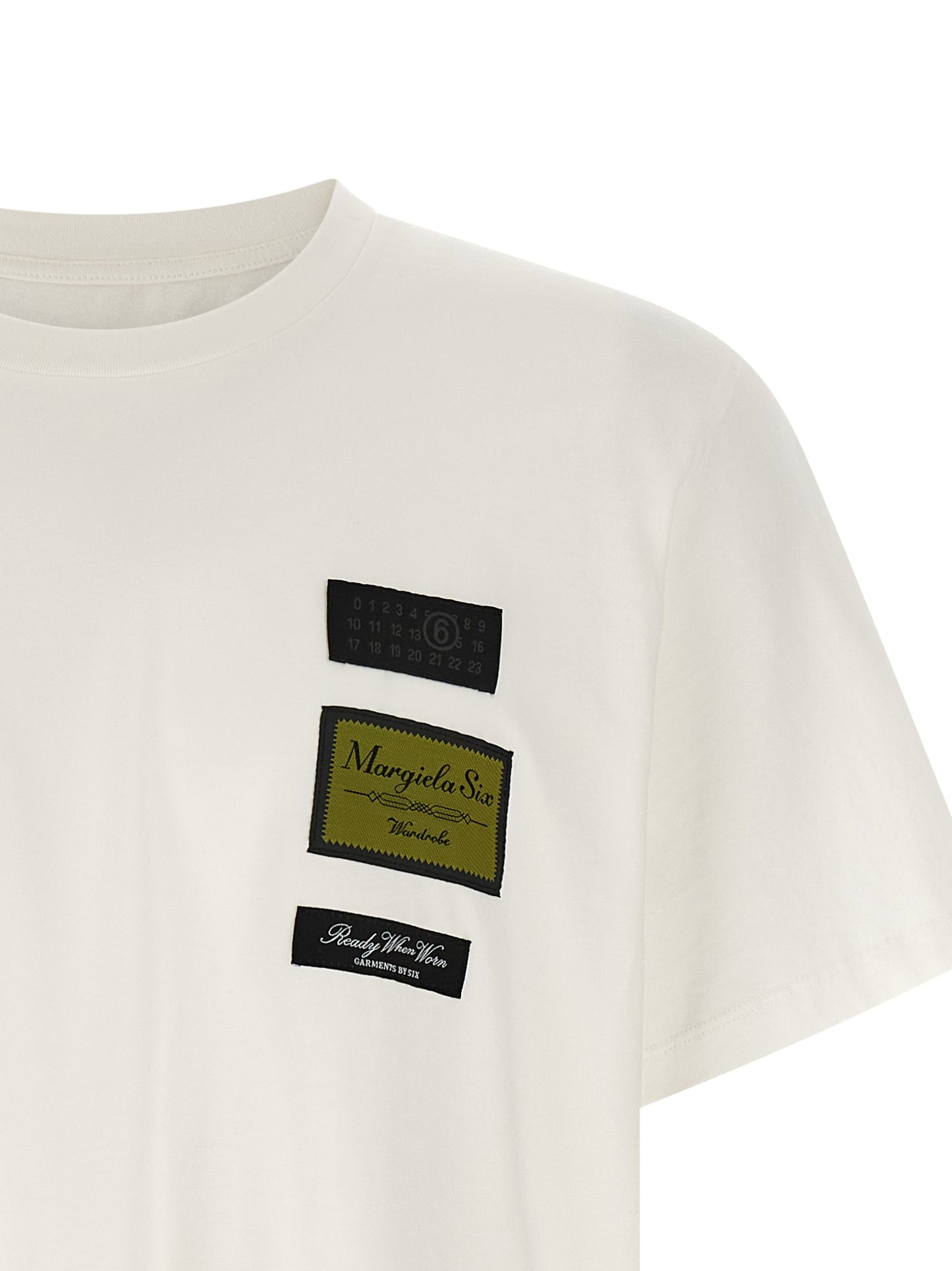 MM6 Maison Margiela White Cotton T-Shirt