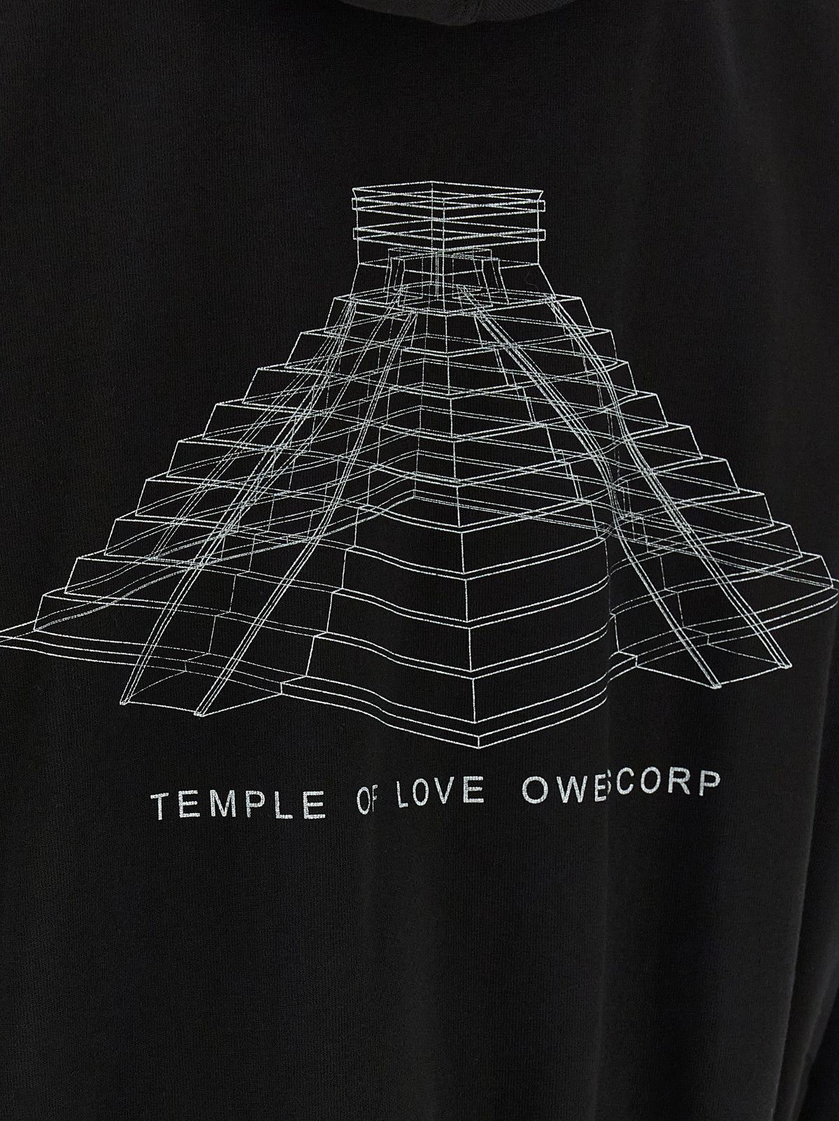 Rick Owens Black Cotton Sweatshirt