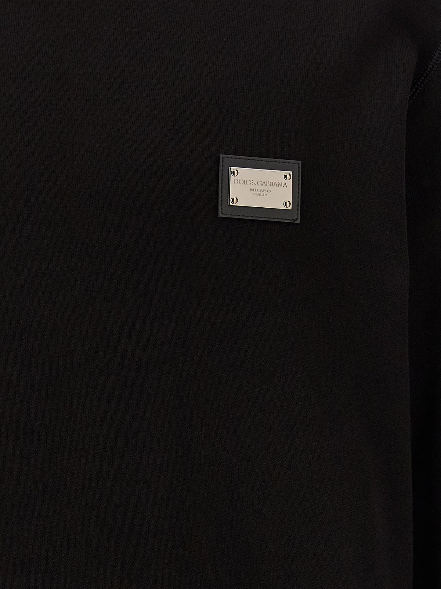 Dolce & Gabbana Black Cotton Sweatshirt
