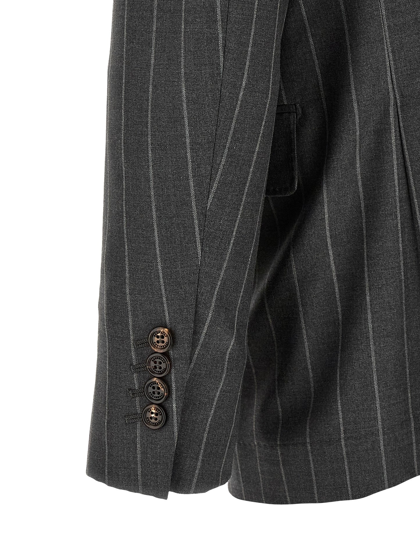 Brunello Cucinelli Grijze Blazer van Scheerwol