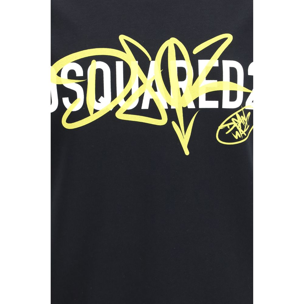 Dsquared² T-Shirt Nero in Cotone