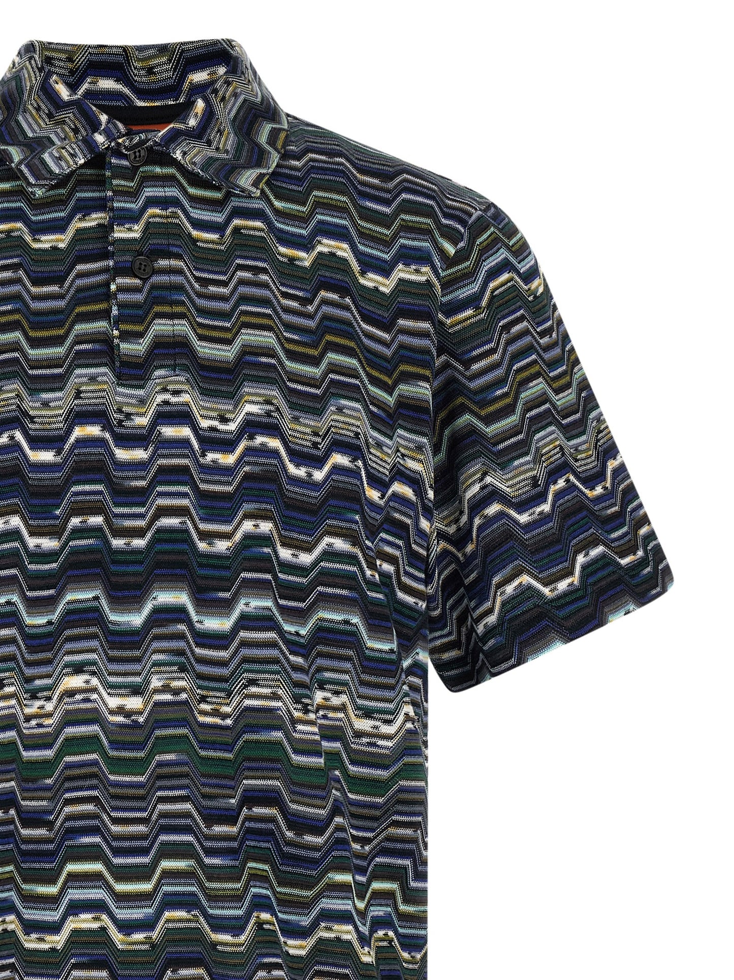 Missoni Polo in Cotone Blu
