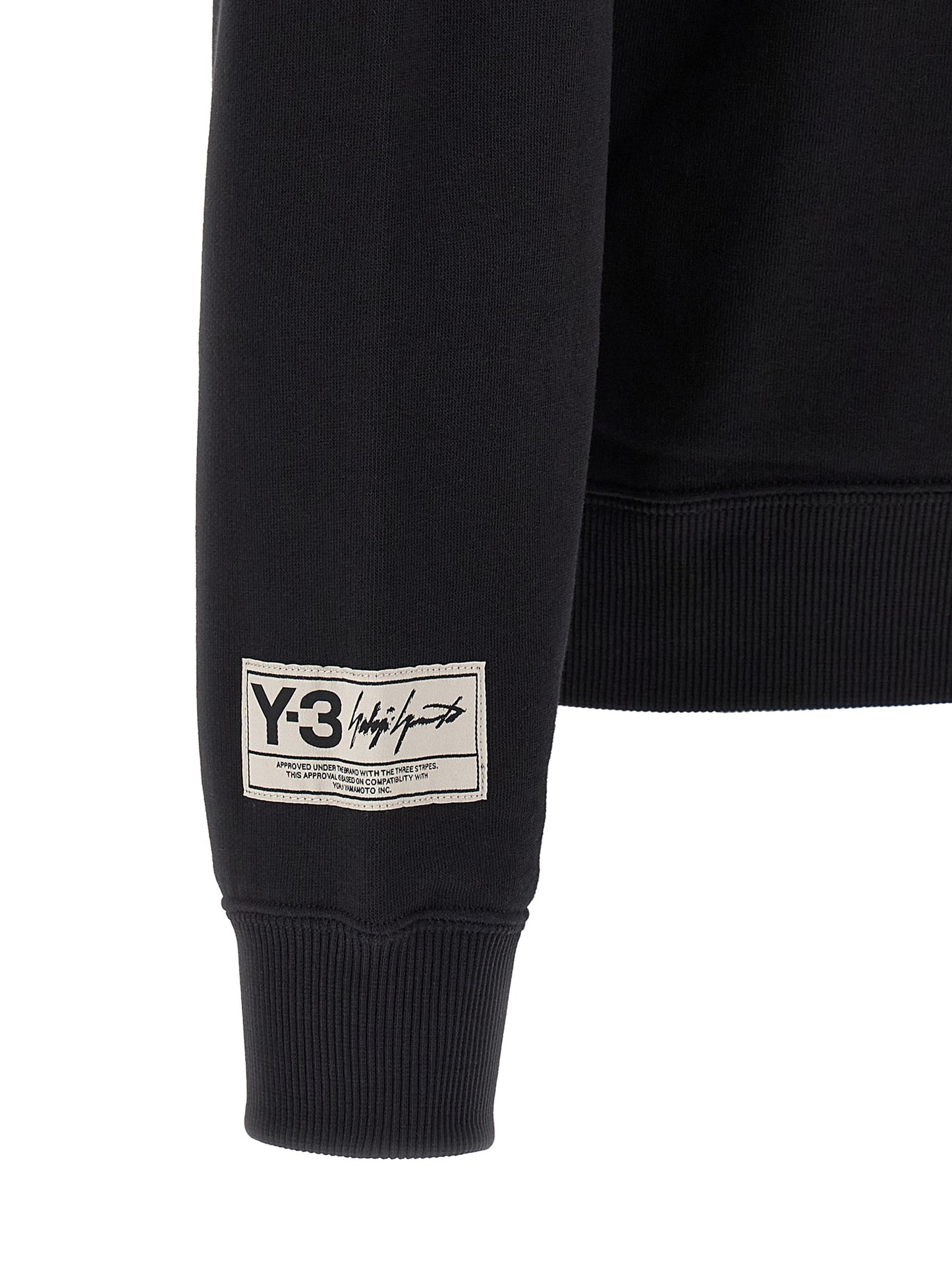 Y-3 Felpa di Cotone Nero