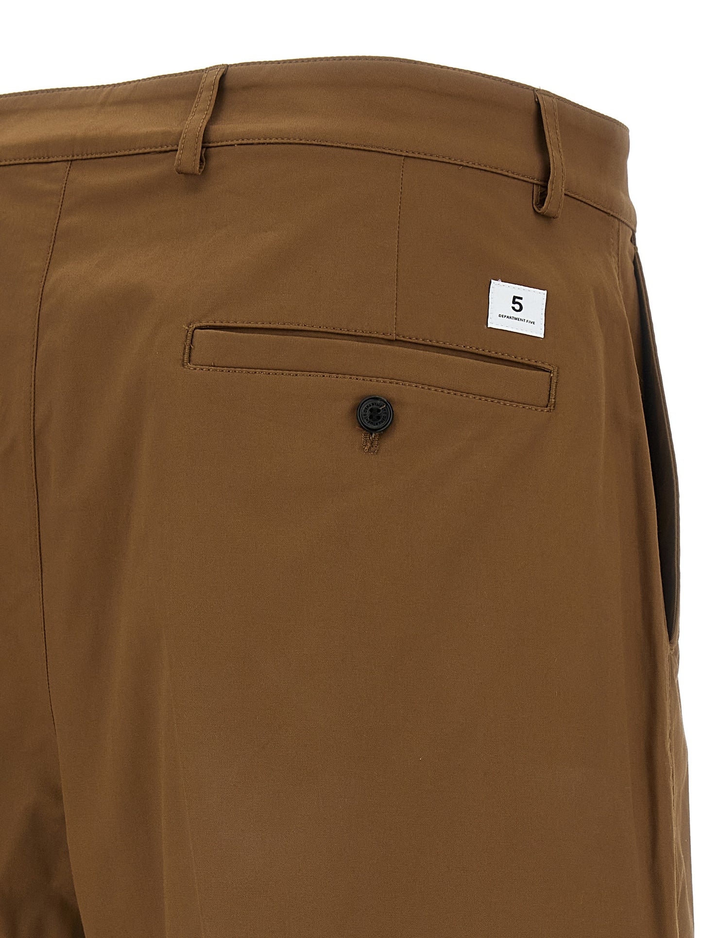 Department 5 Brown Cotton Bermuda Shorts
