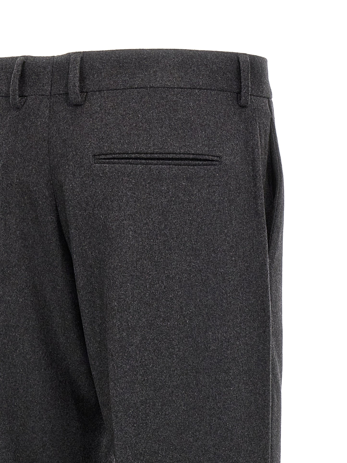 Fendi Gray Cashmere Casual Pants