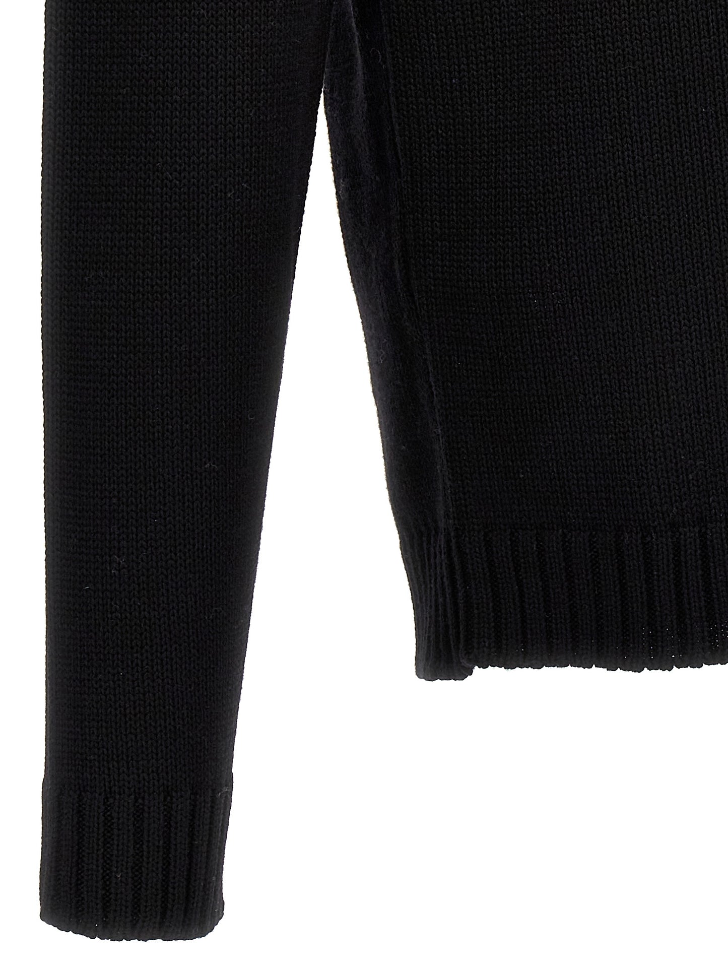 ZANONE Black Virgin Wool Cardigan