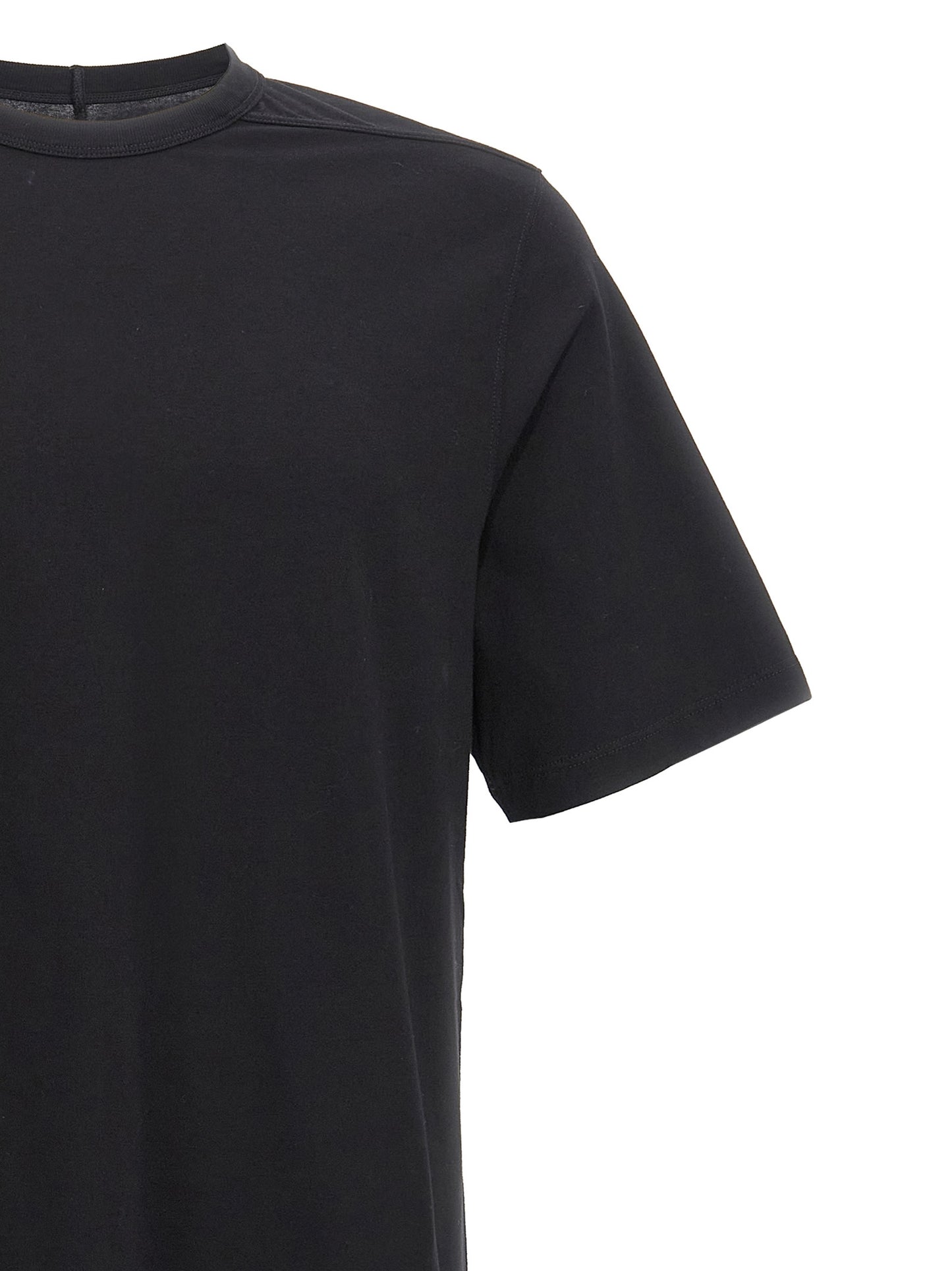 Rick Owens Black Cotton T-Shirt