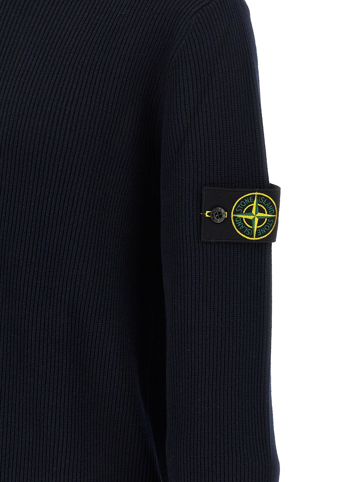 Stone Island Blue Cotton Cardigan