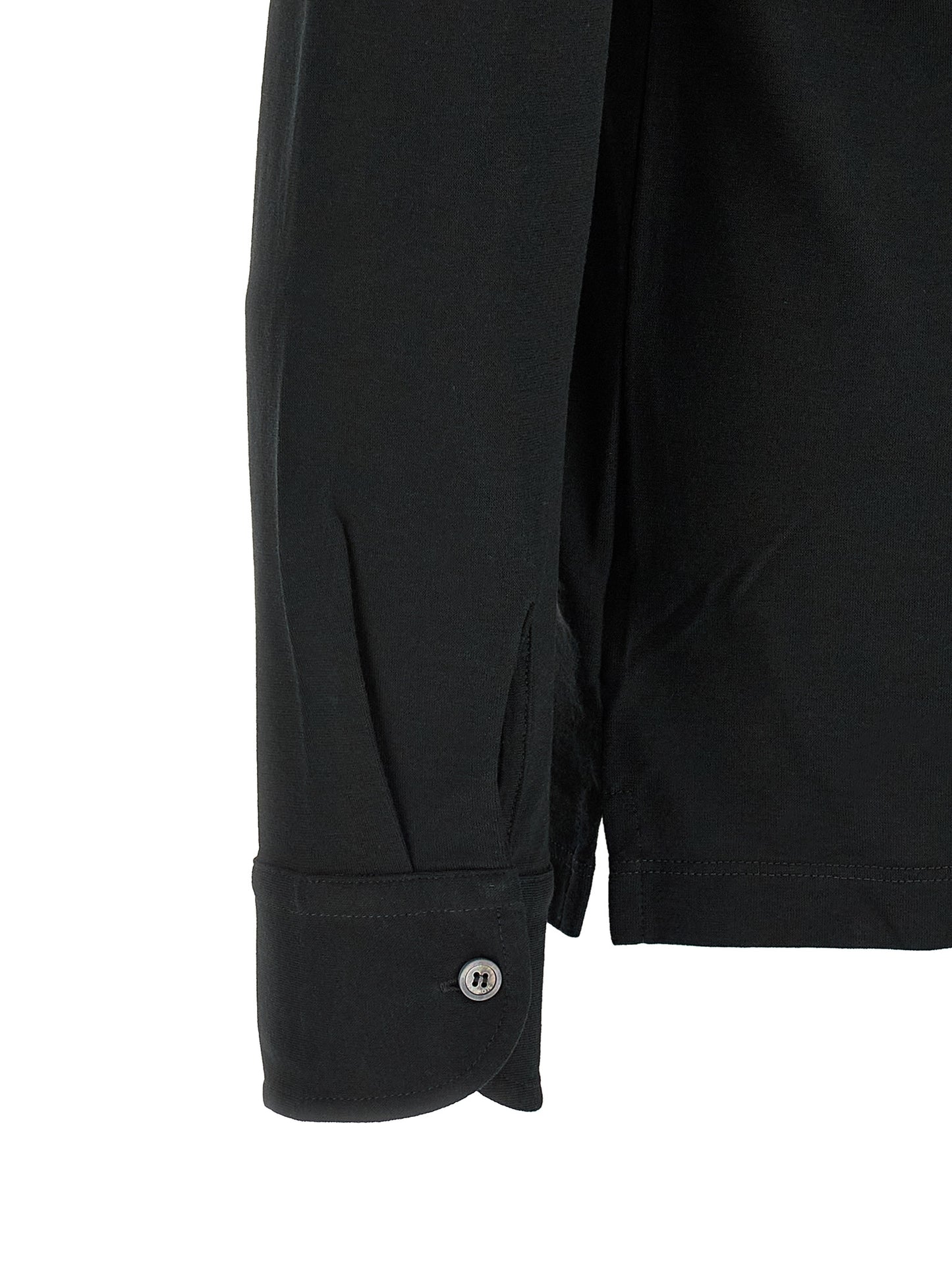 ZANONE Black Cotton Polo Shirt