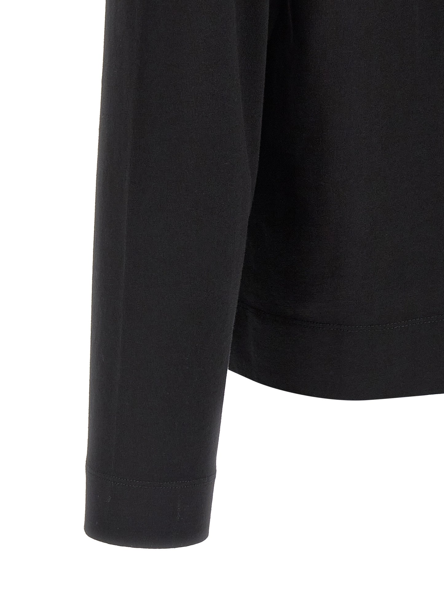 Dries Van Noten Black Cotton T-Shirt