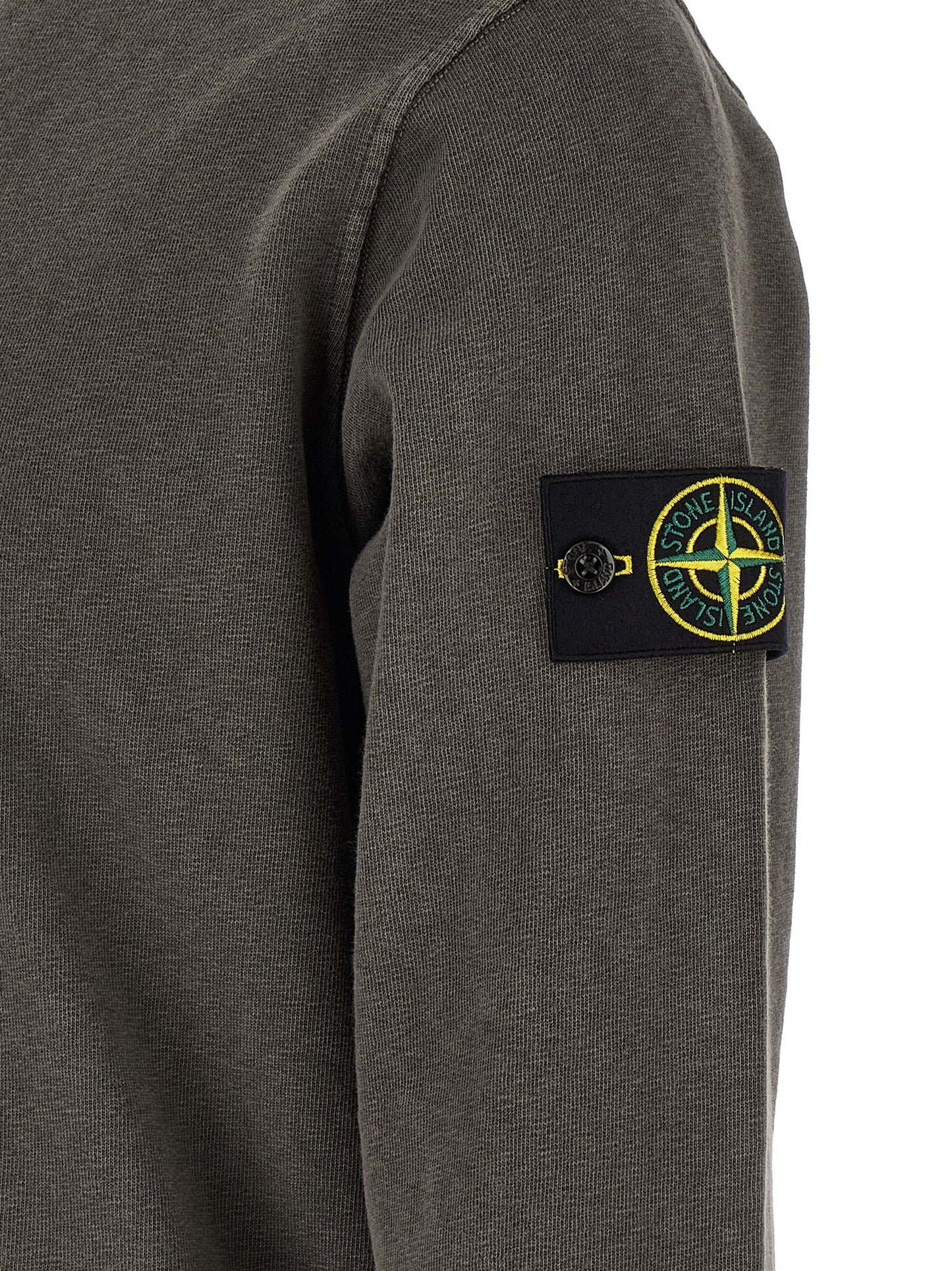 Stone Island Brown Cotton Sweatshirt