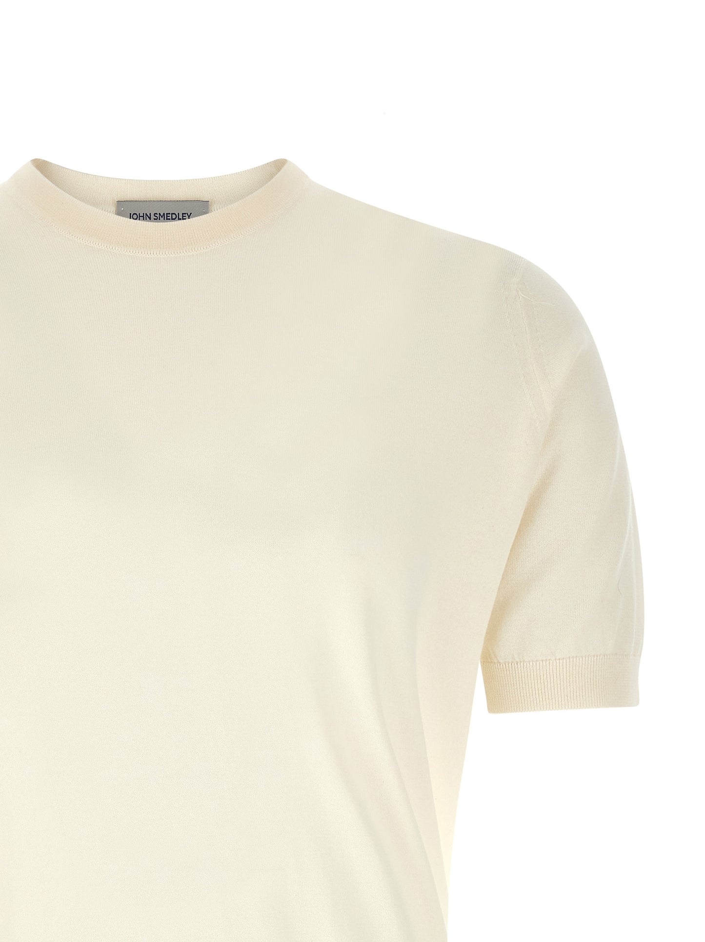 JOHN SMEDLEY White Cotton T-Shirt