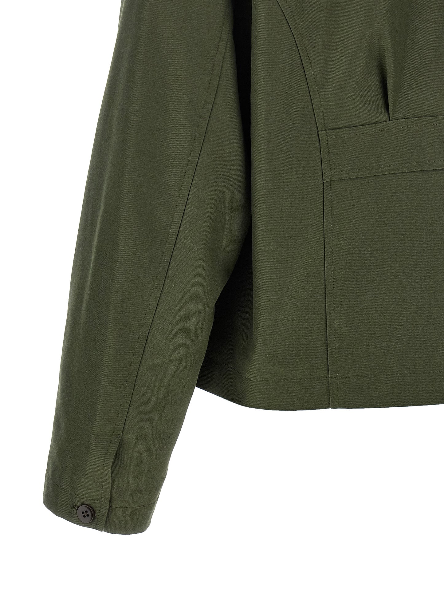 SECOND/LAYER Bicolor Polyester Full-Length Jacket