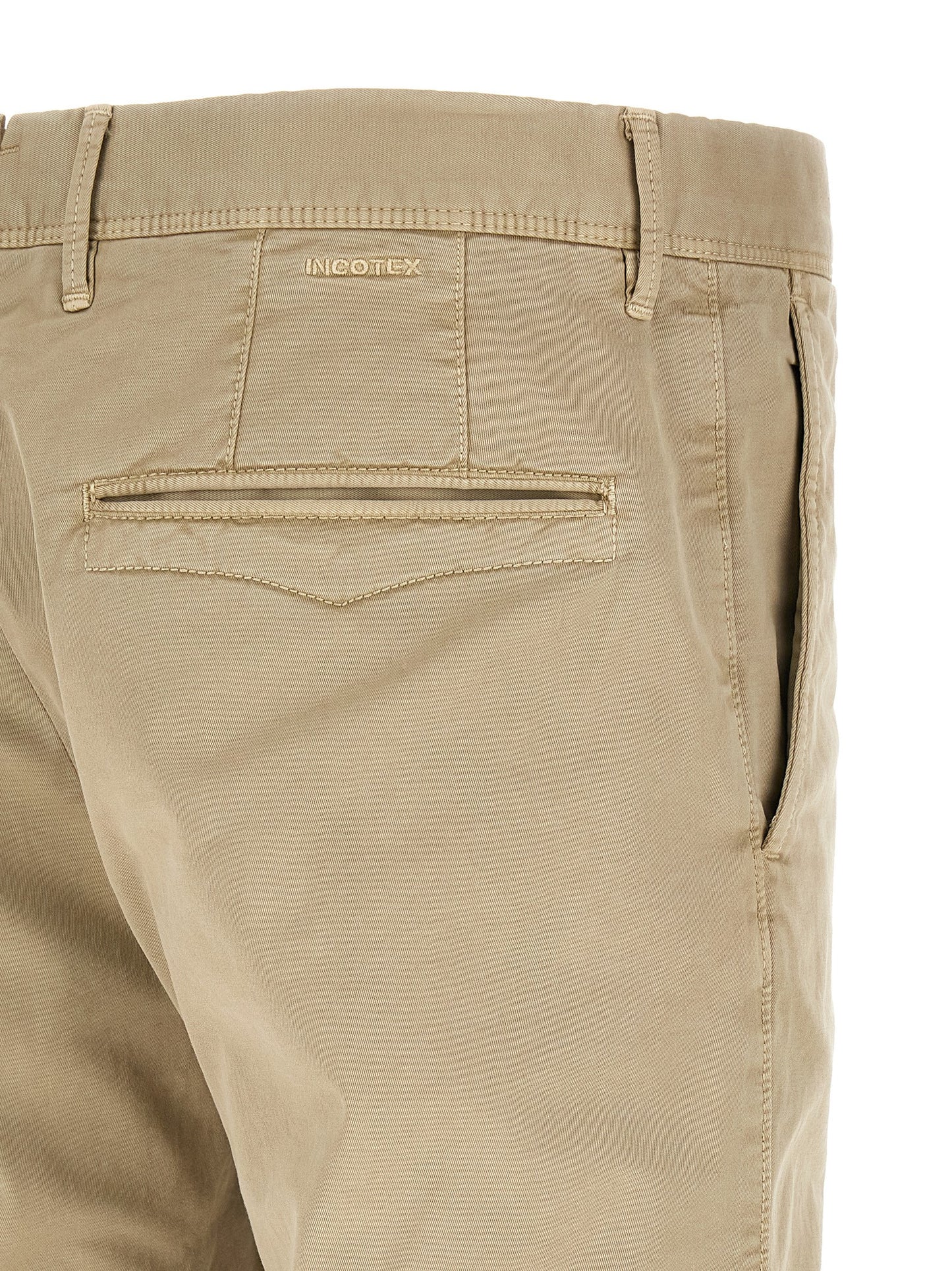 Incotex Beige Cotton Bermuda Shorts