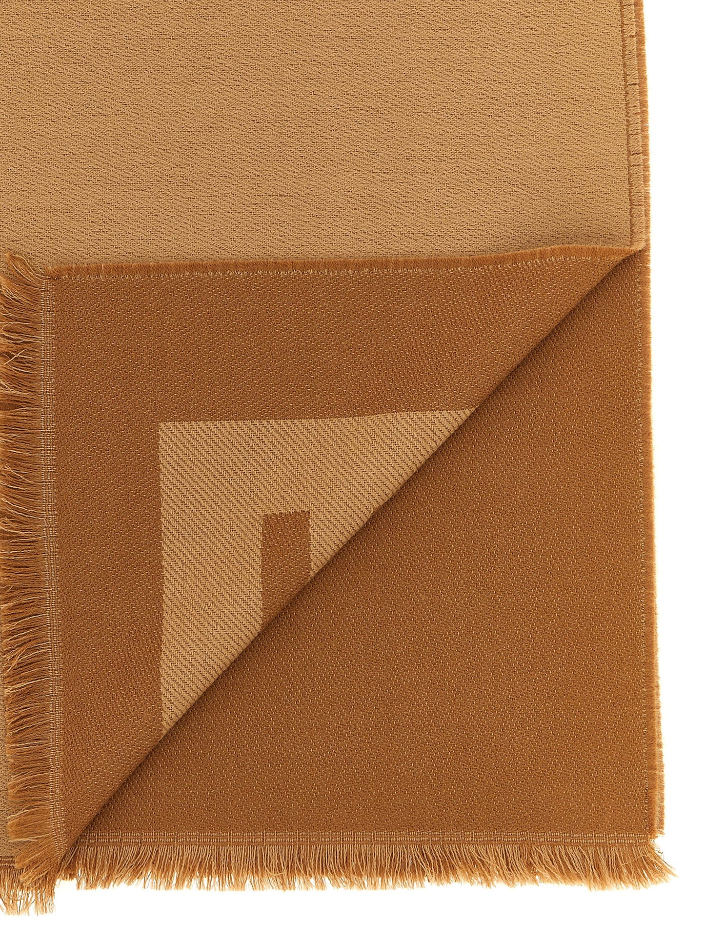 Fendi Bruine Maagdelijk Wollen Foulard