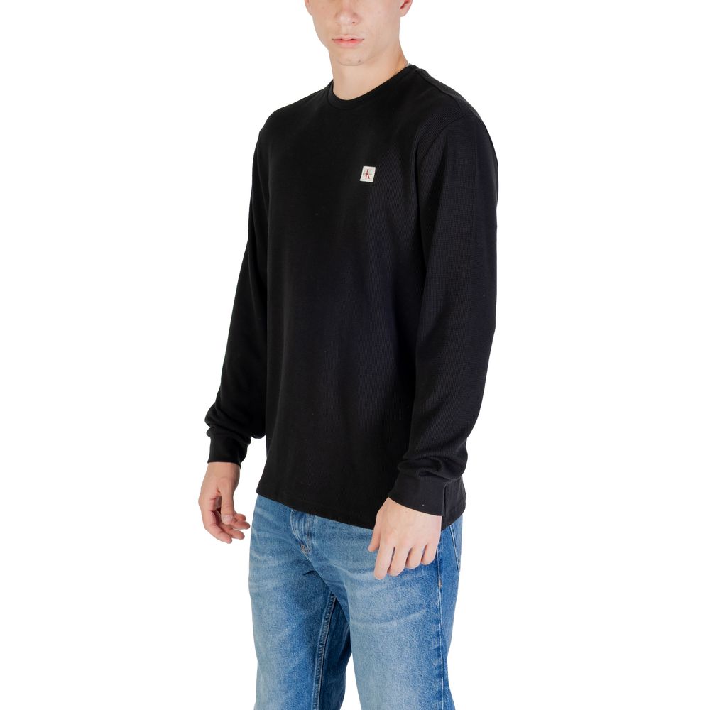 Calvin Klein Jeans Black Cotton Long Sleeve T-Shirt