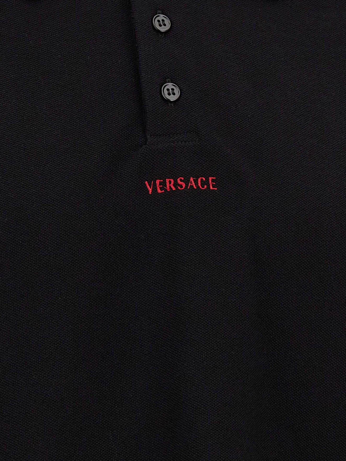 Versace Zwart Katoenen Poloshirt