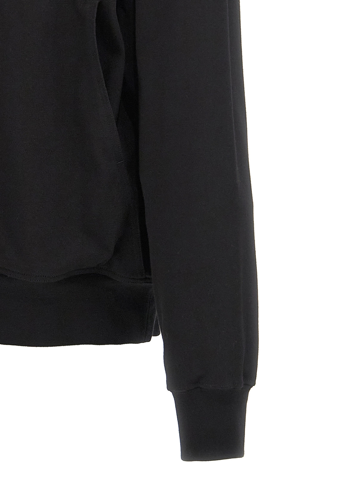 Rick Owens Black Cotton Hoodie