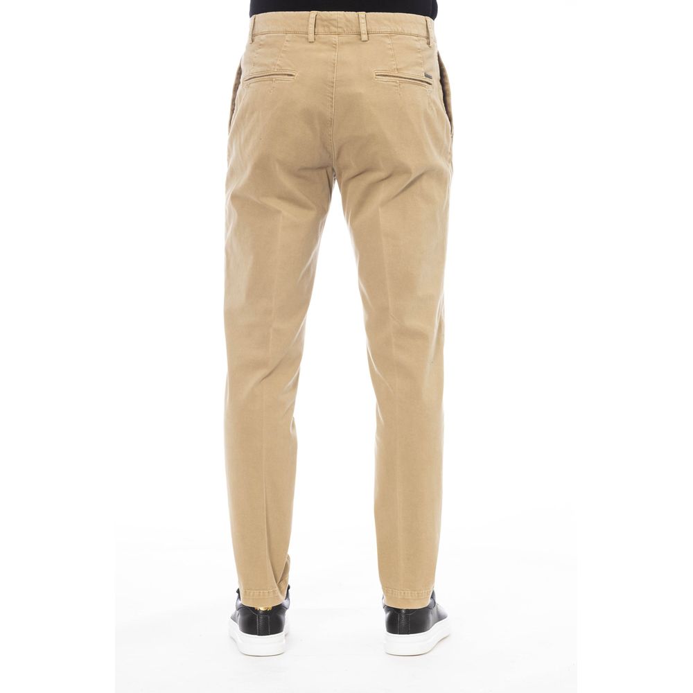 Peserico Beige Katoenen Herenbroek
