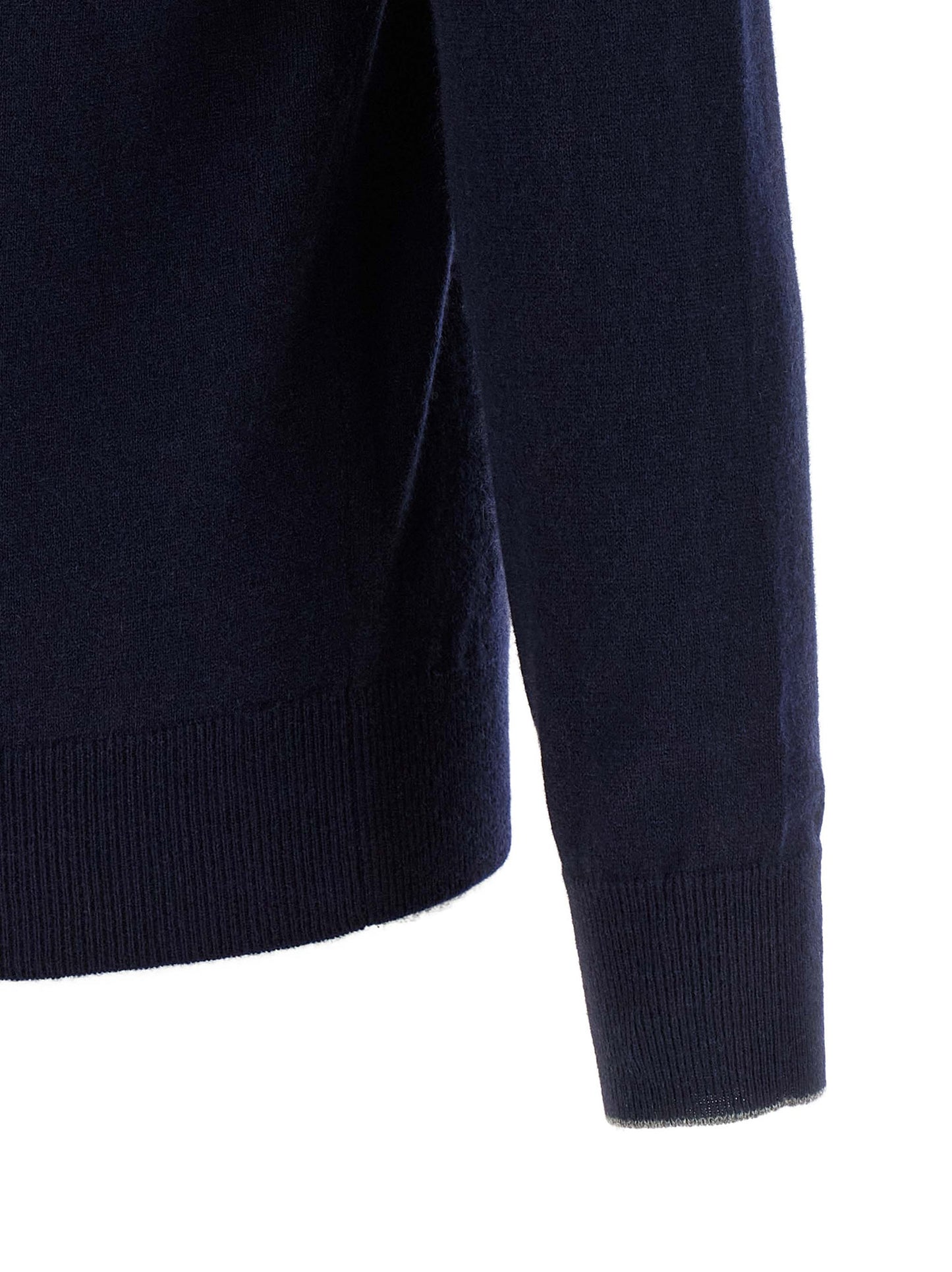 Brunello Cucinelli Blue Cashmere Cardigan
