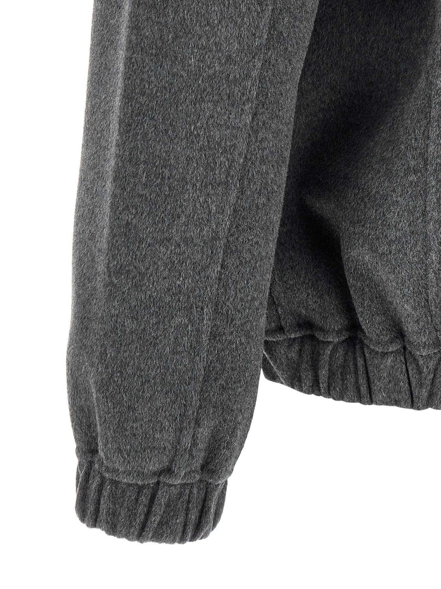 GIORGIO BRATO Gray Wool Full-Length Jacket