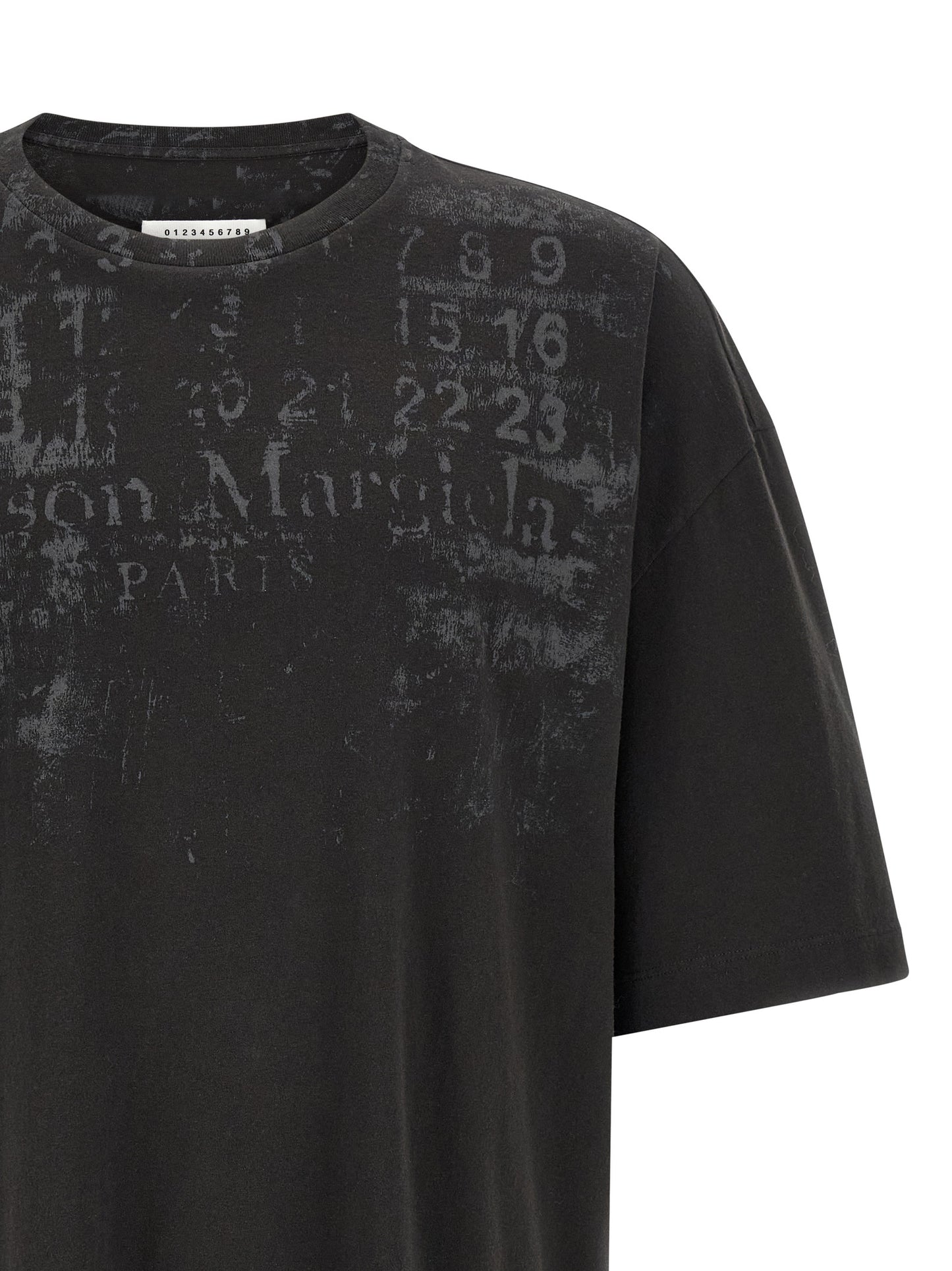 Maison Margiela Black Cotton Long Sleeve T-Shirt