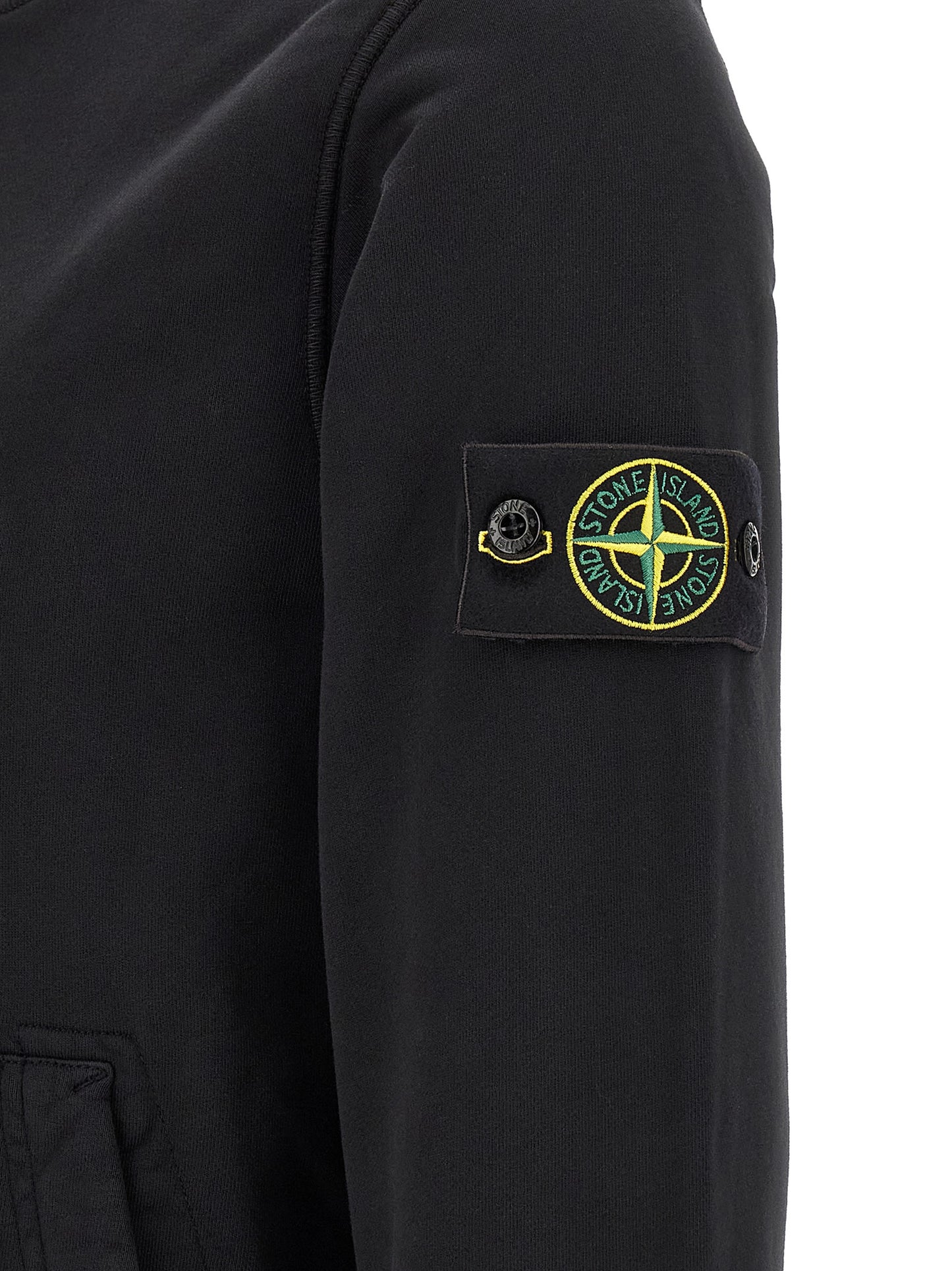 Stone Island Black Cotton Sweatshirt