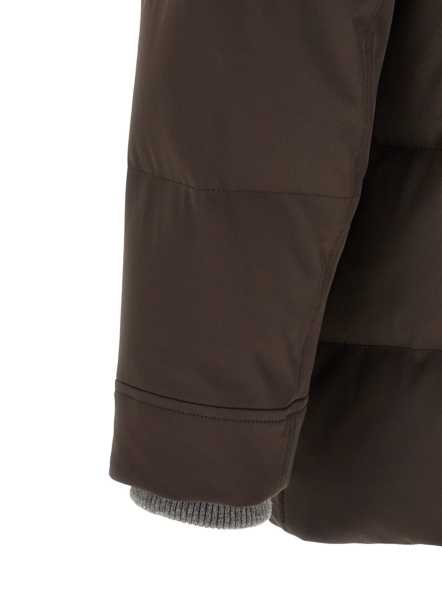 Brunello Cucinelli Brown Polyamide Parka