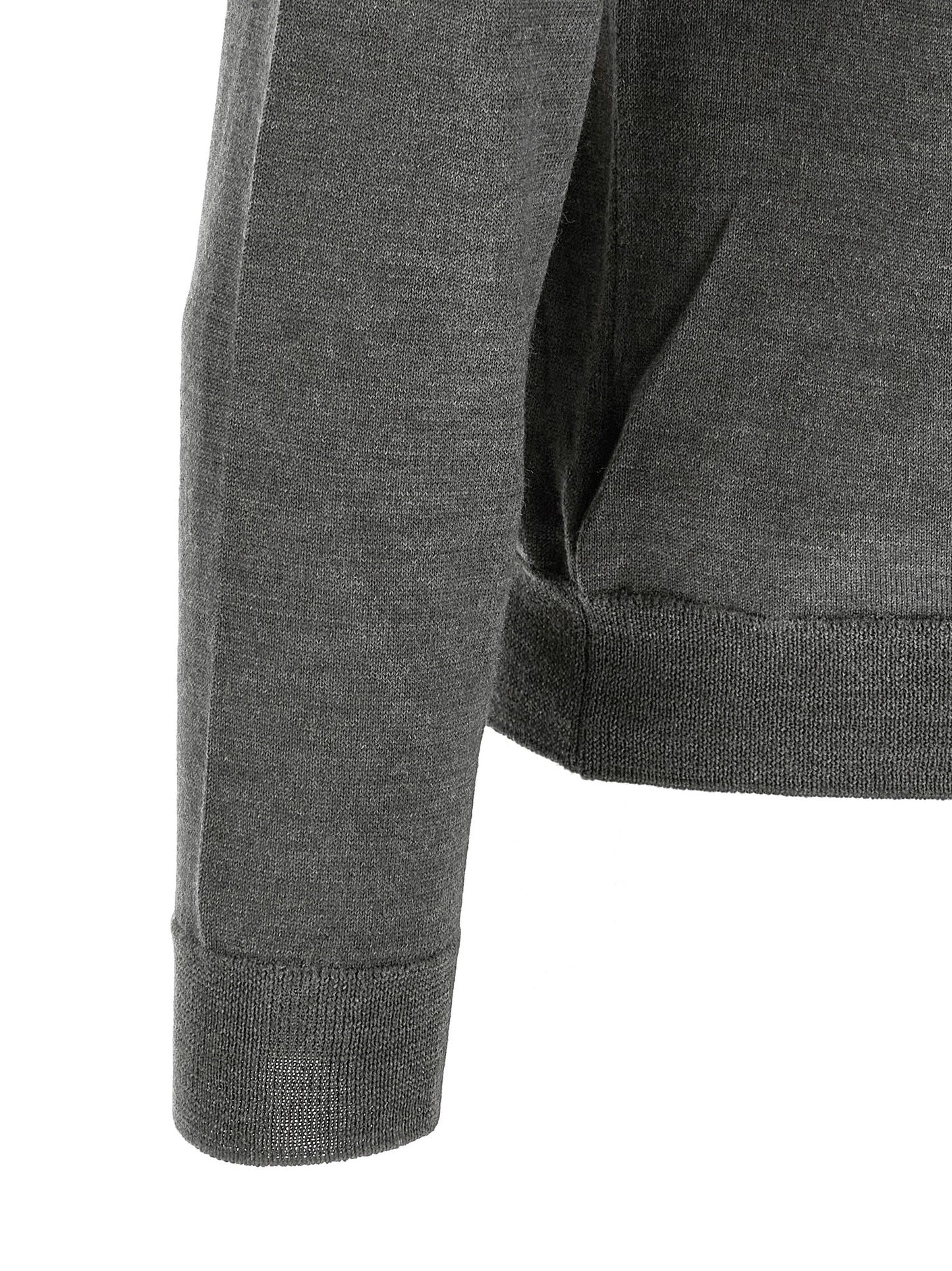ZANONE Gray Virgin Wool Cardigan